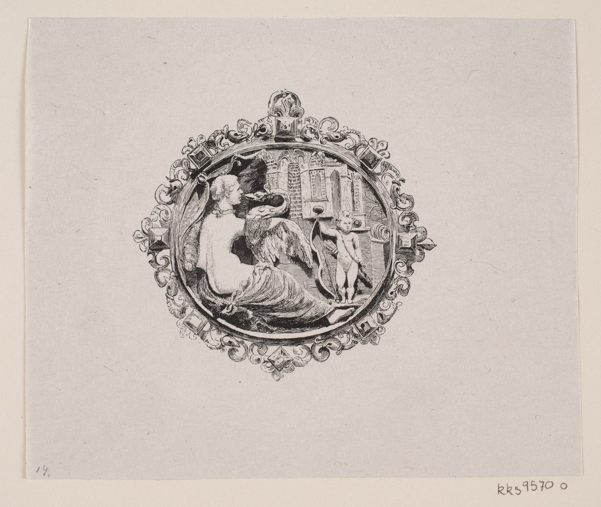 Leda med svanen by Oscar Andersen