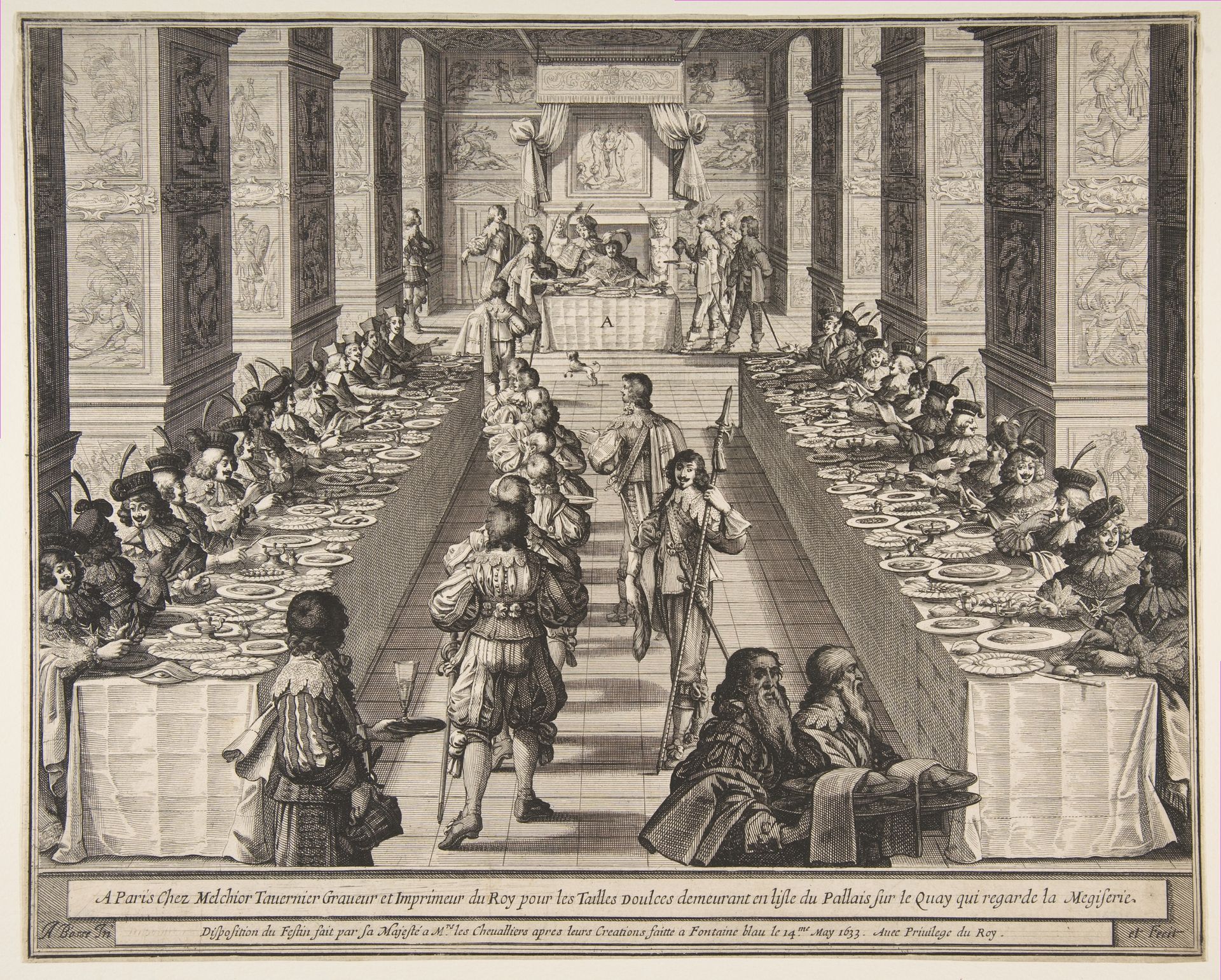 Banquet of the Chevaliers of the Holy Spirit by Abraham Bosse