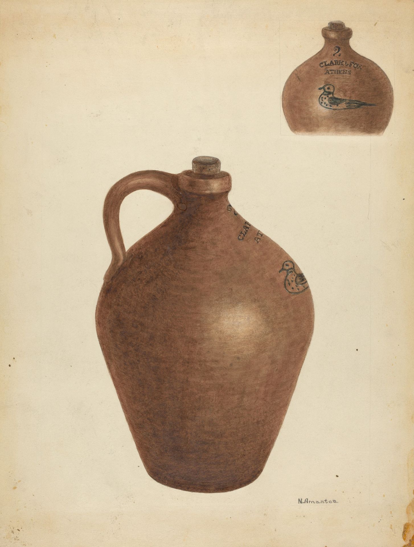 Stoneware Jug by Nicholas Amantea