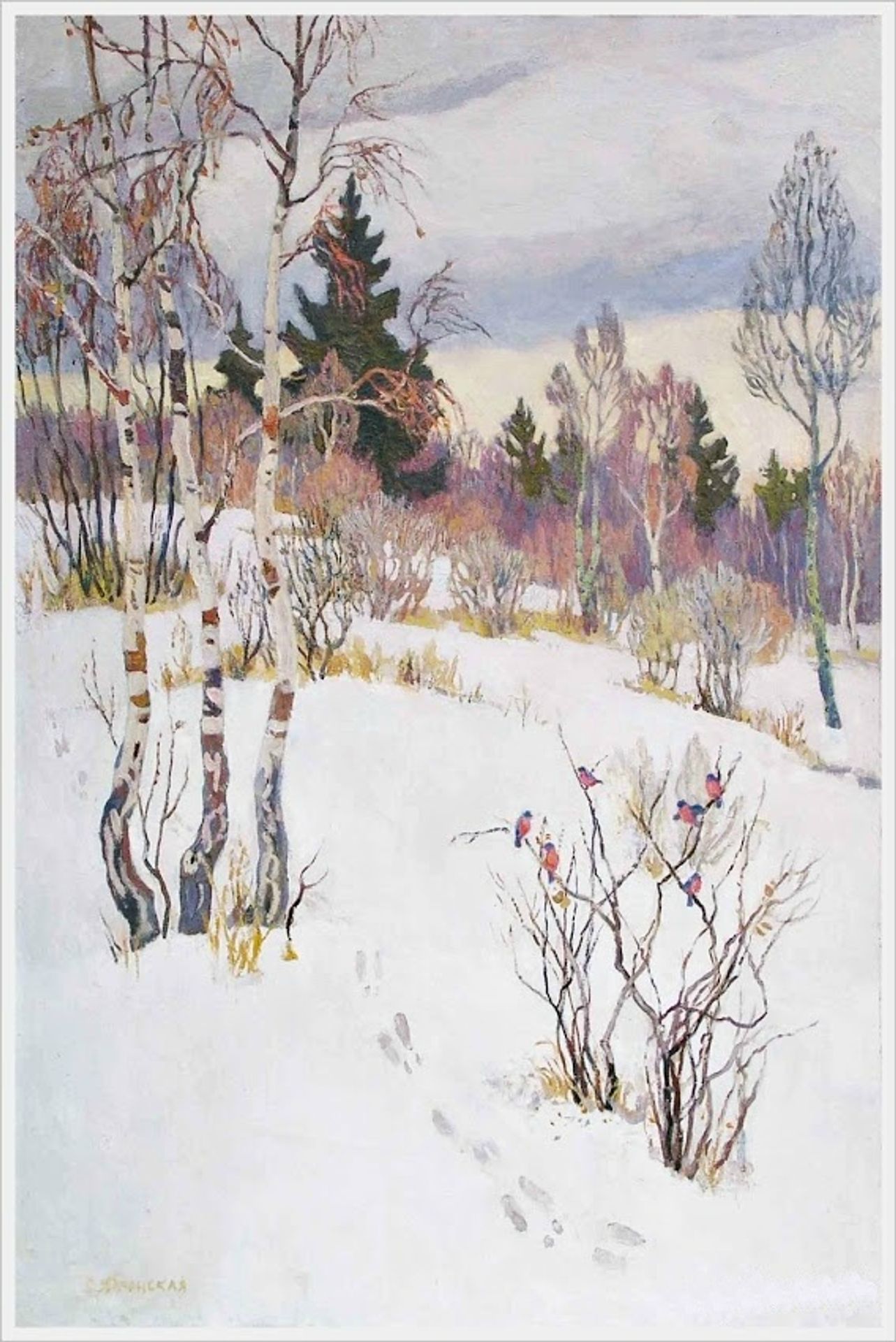 Winter Landscape by Tetyana Yablonska
