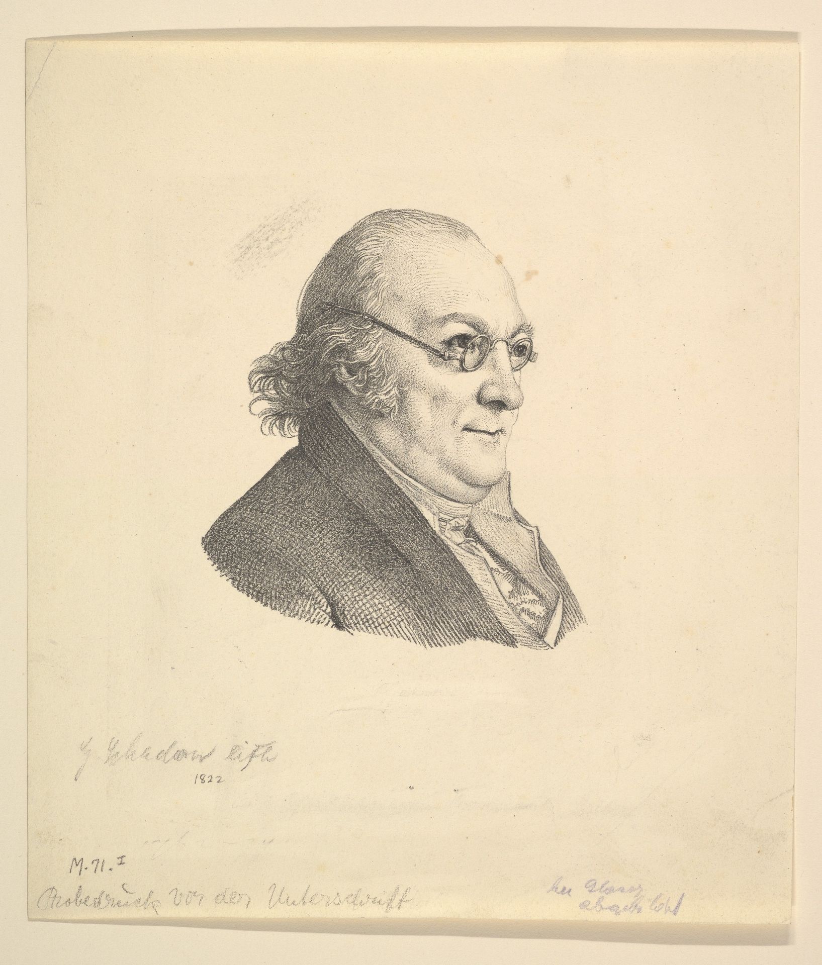 Portrait of Siegmund Wilhelm Wohlbruck (1762-1834) by Johann Gottfried Schadow