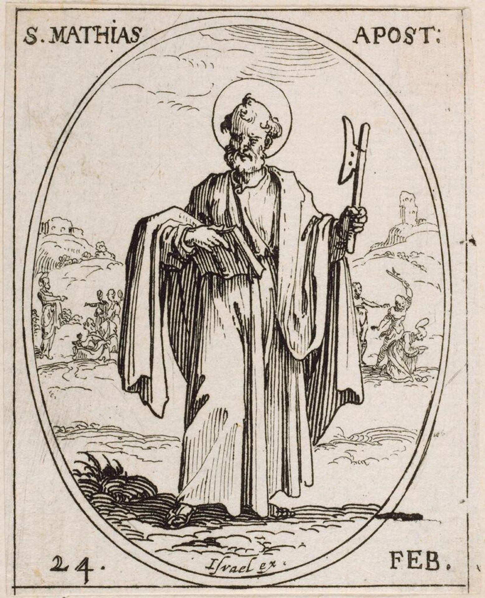 Saint Mathias by Jacques Callot