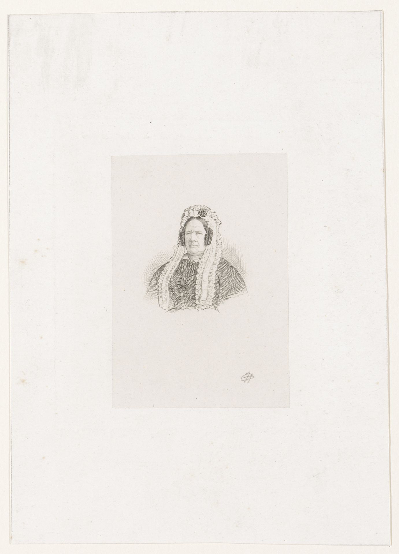 Portret van een onbekende vrouw by Jean Baptiste Pierre Michiels