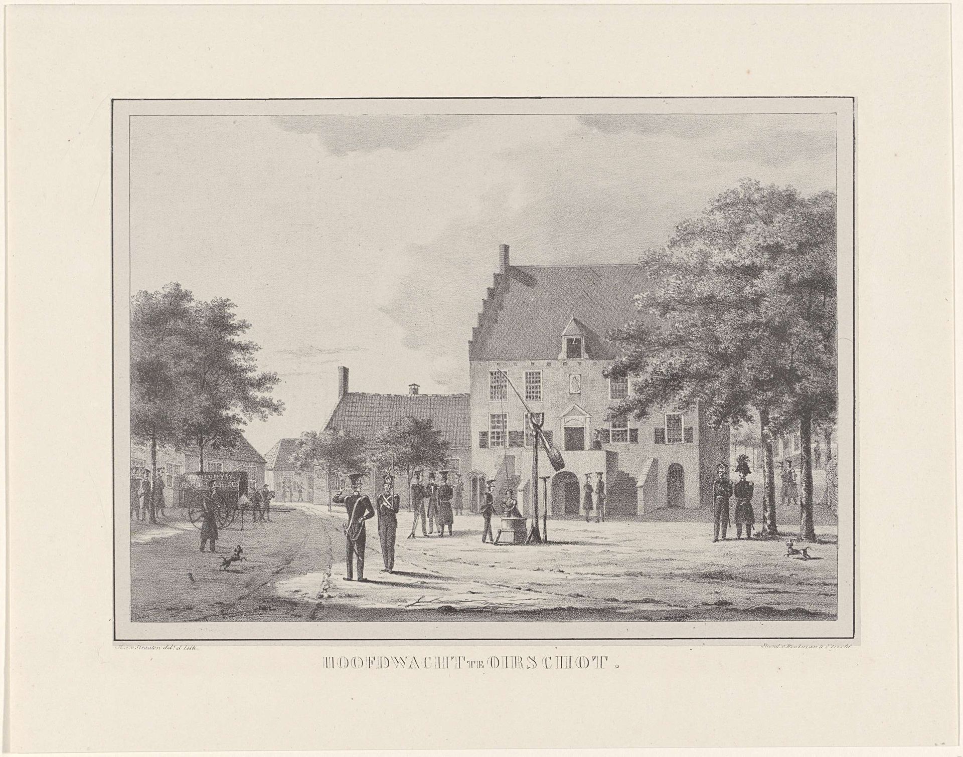 Hoofdwacht te Oirschot, 1830-1831 by Marinus Adrianus van Straten
