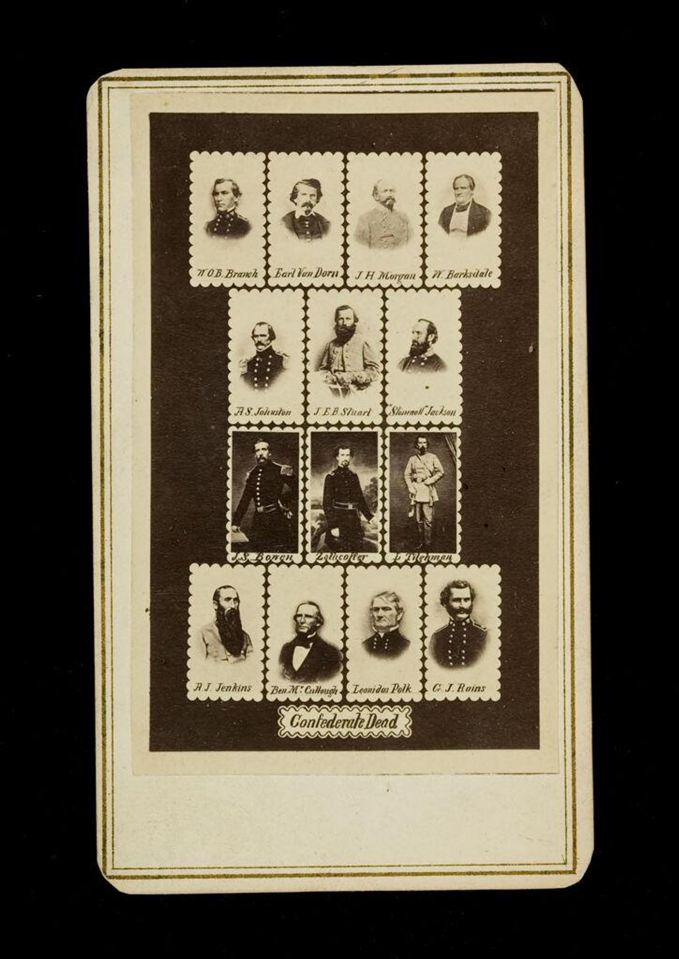 Confederate Dead (vignettes of 14 Confederate generals) by Selden & Co.