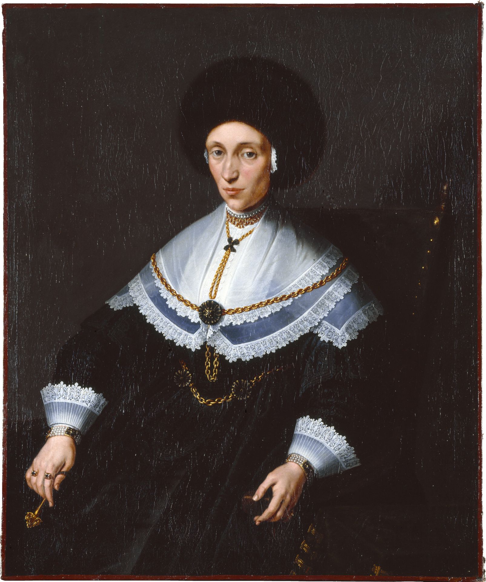 Portrait of Maria Salome von Stalburg (1602-1646), Wife of Johann Maximilian zum Jungen by Jeremias van Winghe