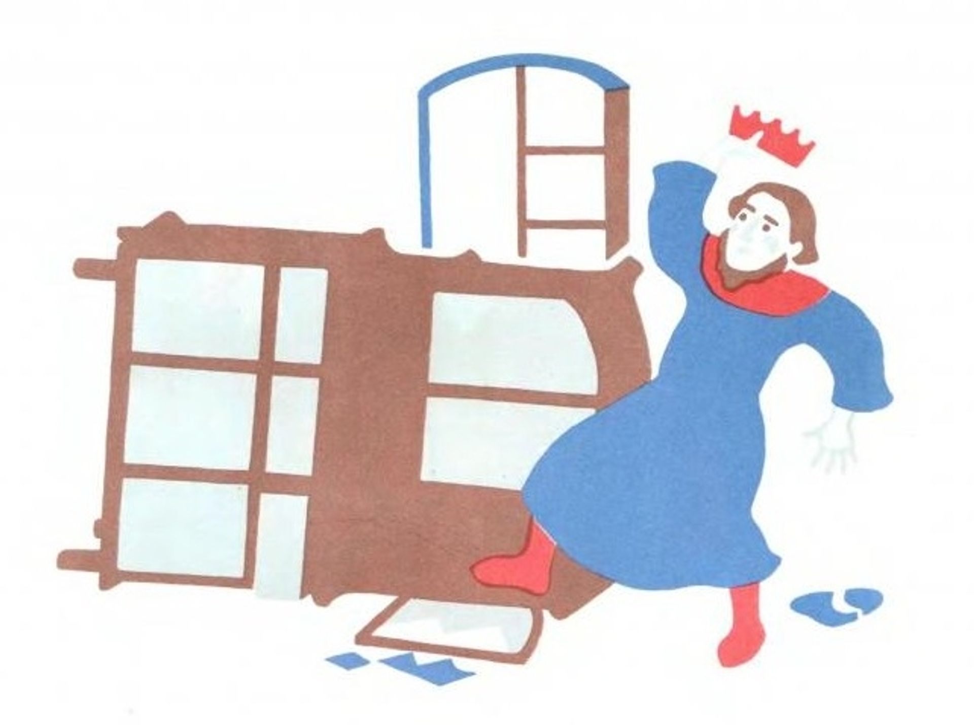 Illustration to Daniil Kharms' book "Fairy Tale" by Hryhorii Havrylenko