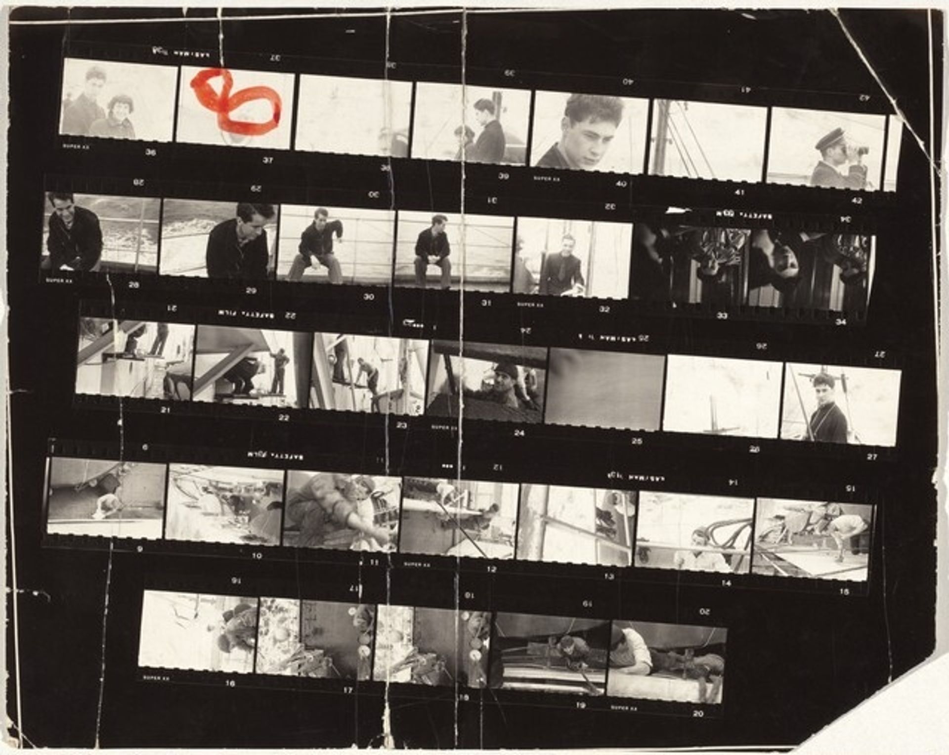Elliott Erwitt, on ship--New York to Paris 8 by Robert Frank