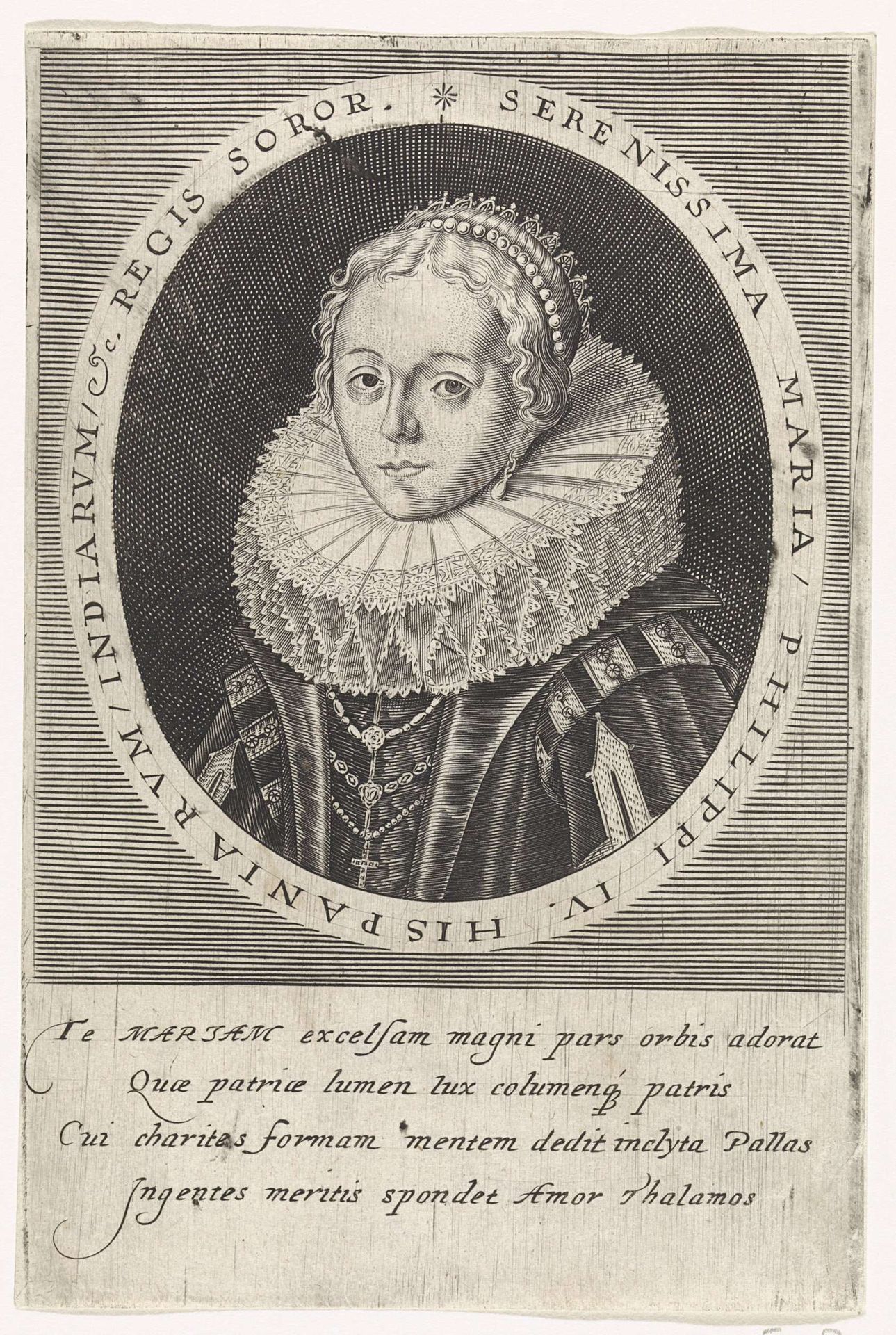 Portret van Maria Anna van Oostenrijk by Anonymous