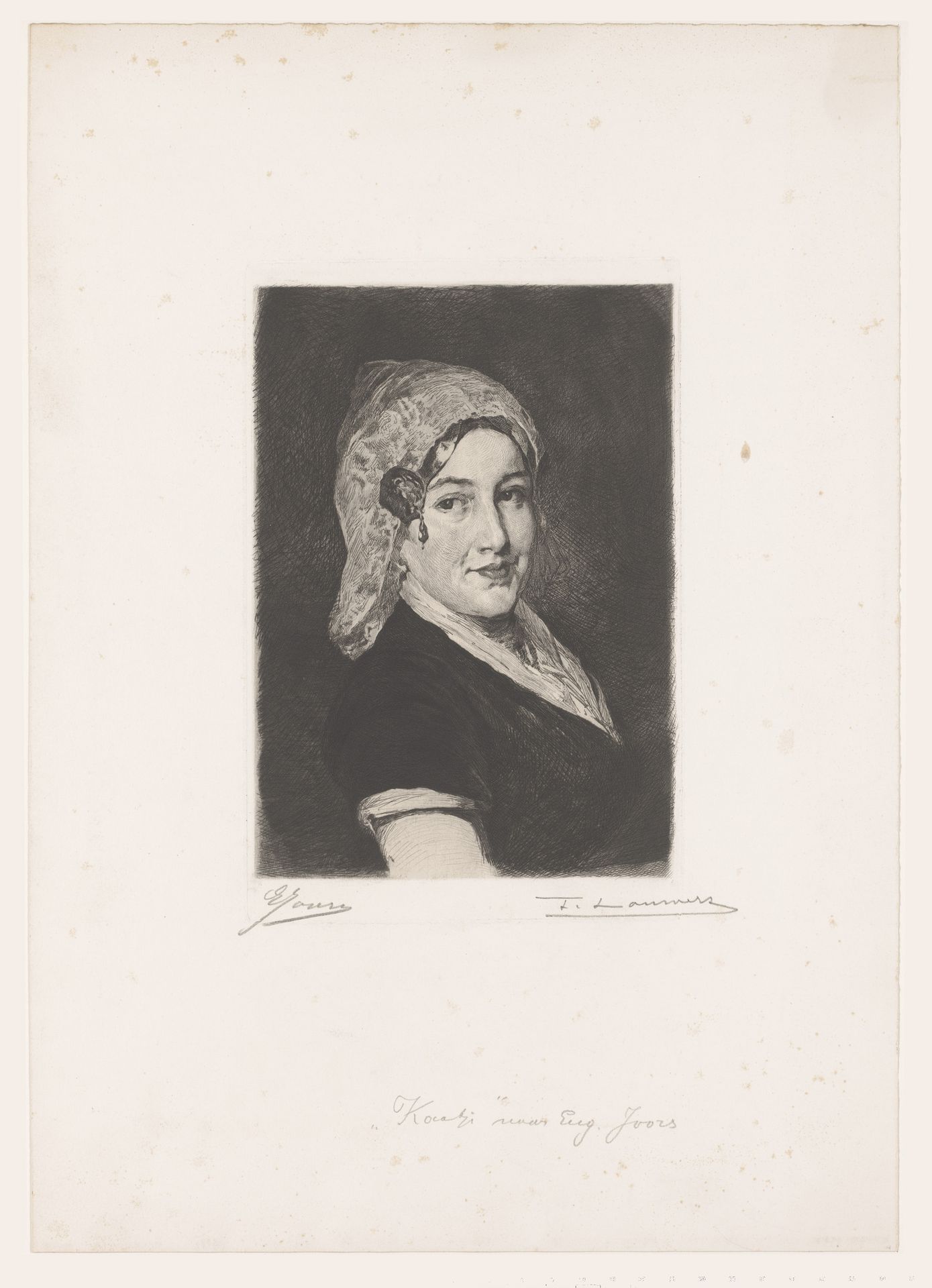 Portret van een onbekende vrouw by Frans Lauwers