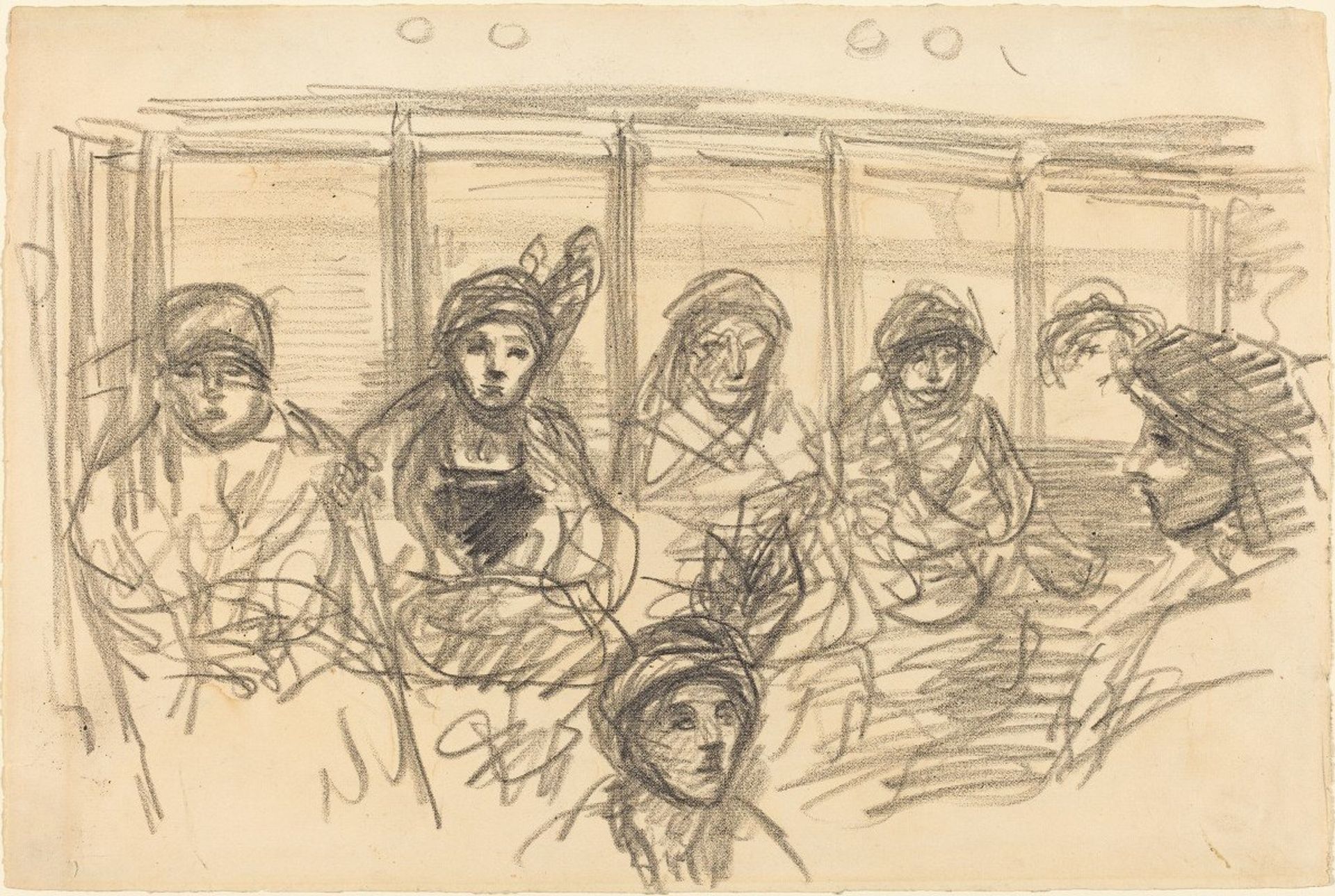 Riders on the Metro by Théophile Alexandre Steinlen