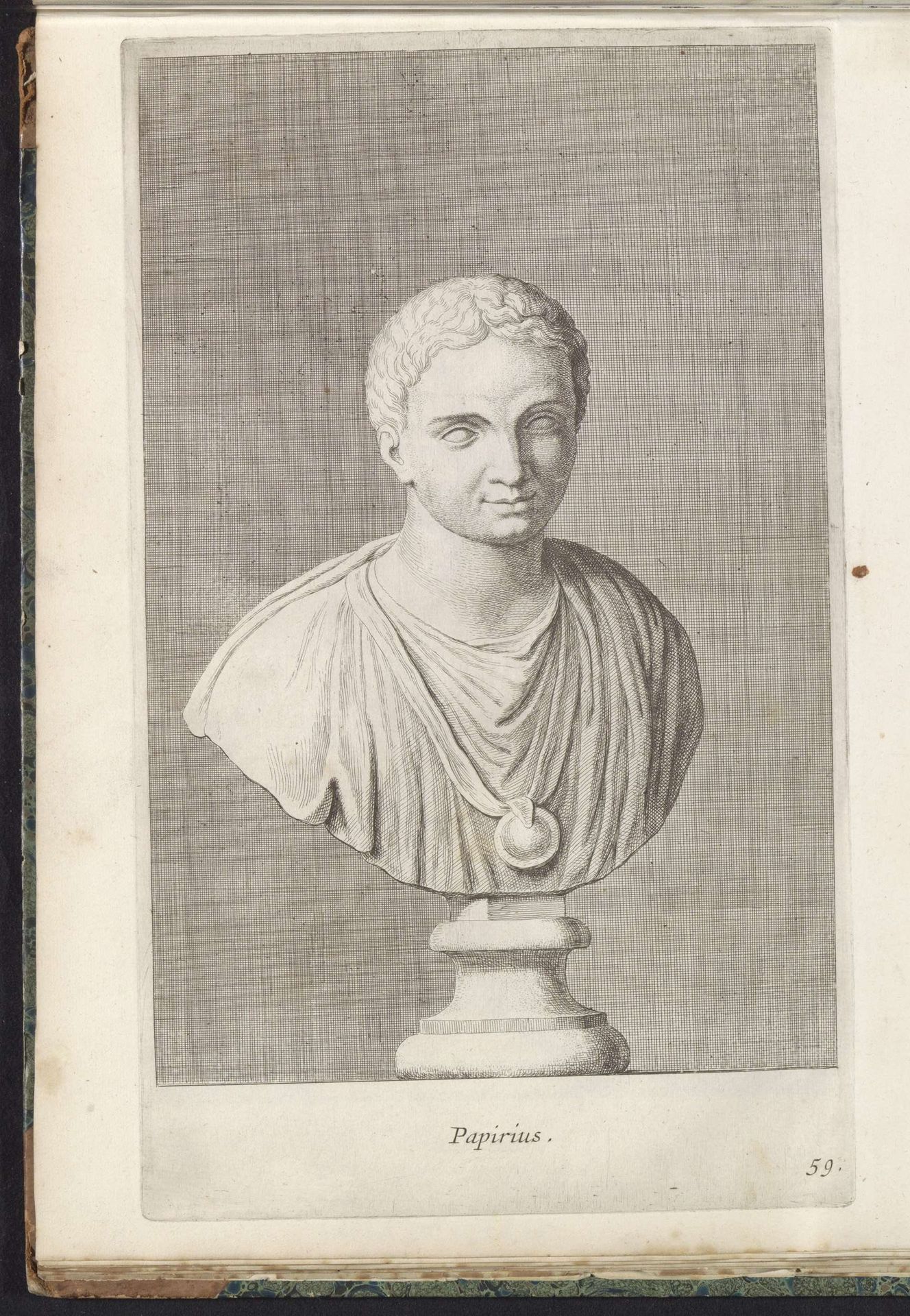 Buste van Papirius by Hubert Quellinus