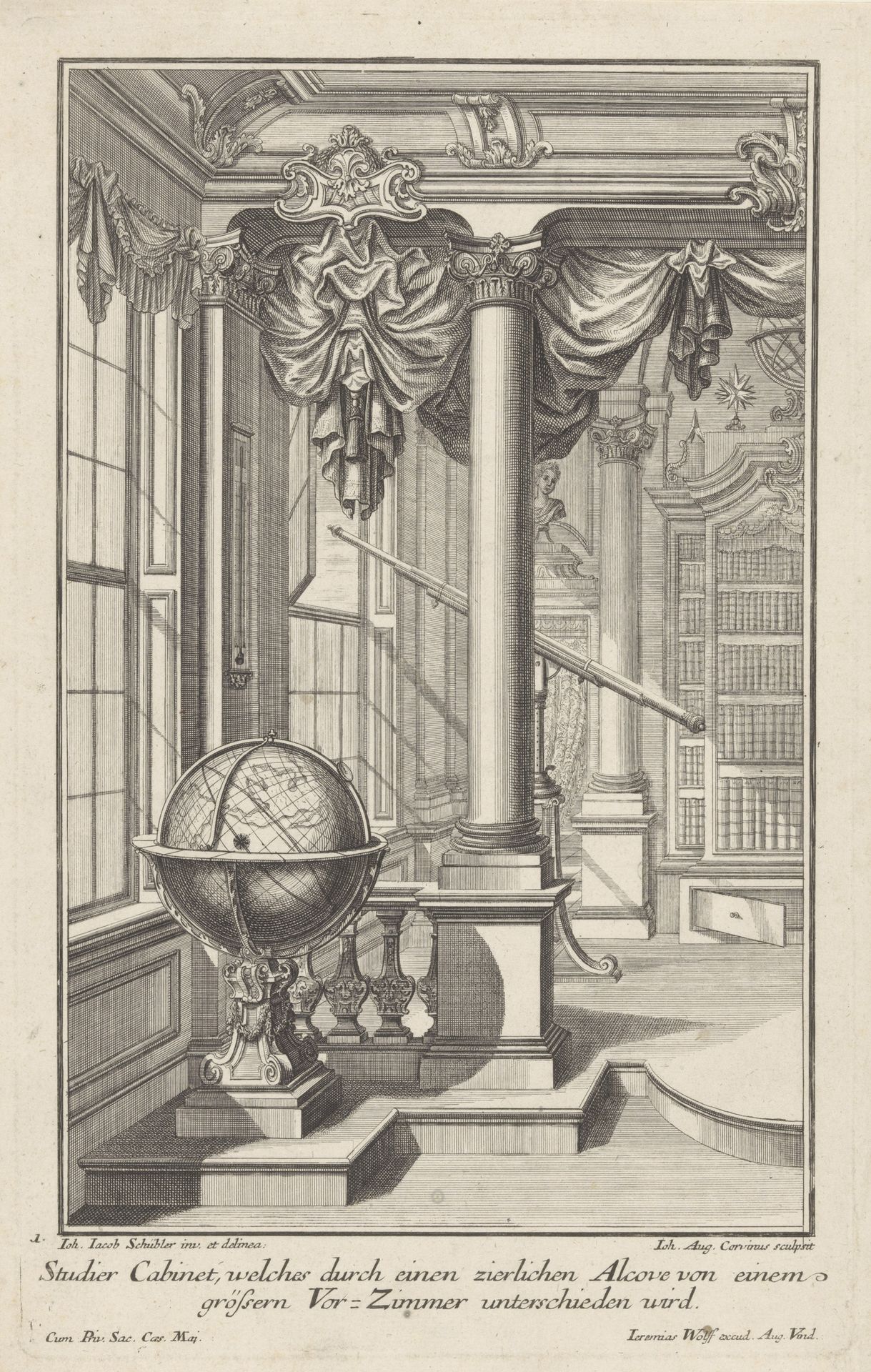 Studiekabinet by Johann August Corvinus