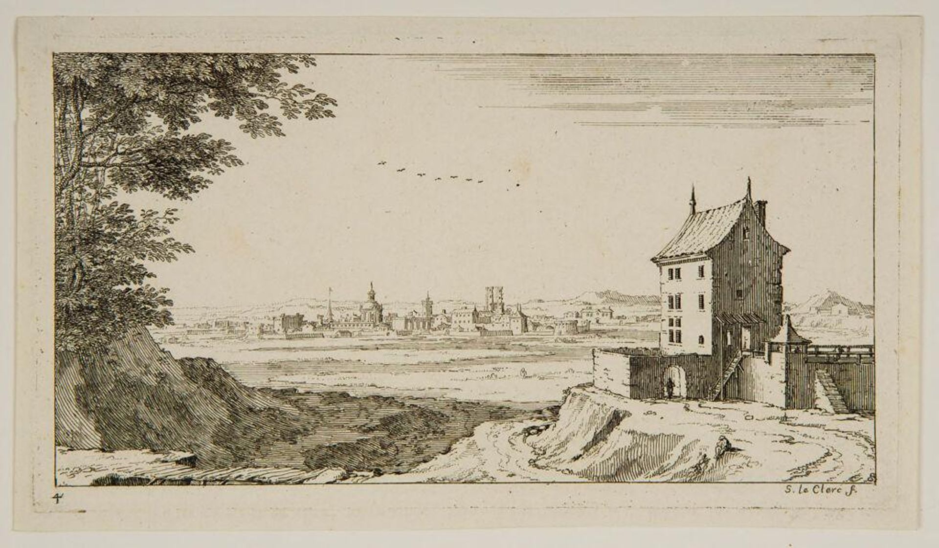 Plate Four by Sébastien Le Clerc, the elder