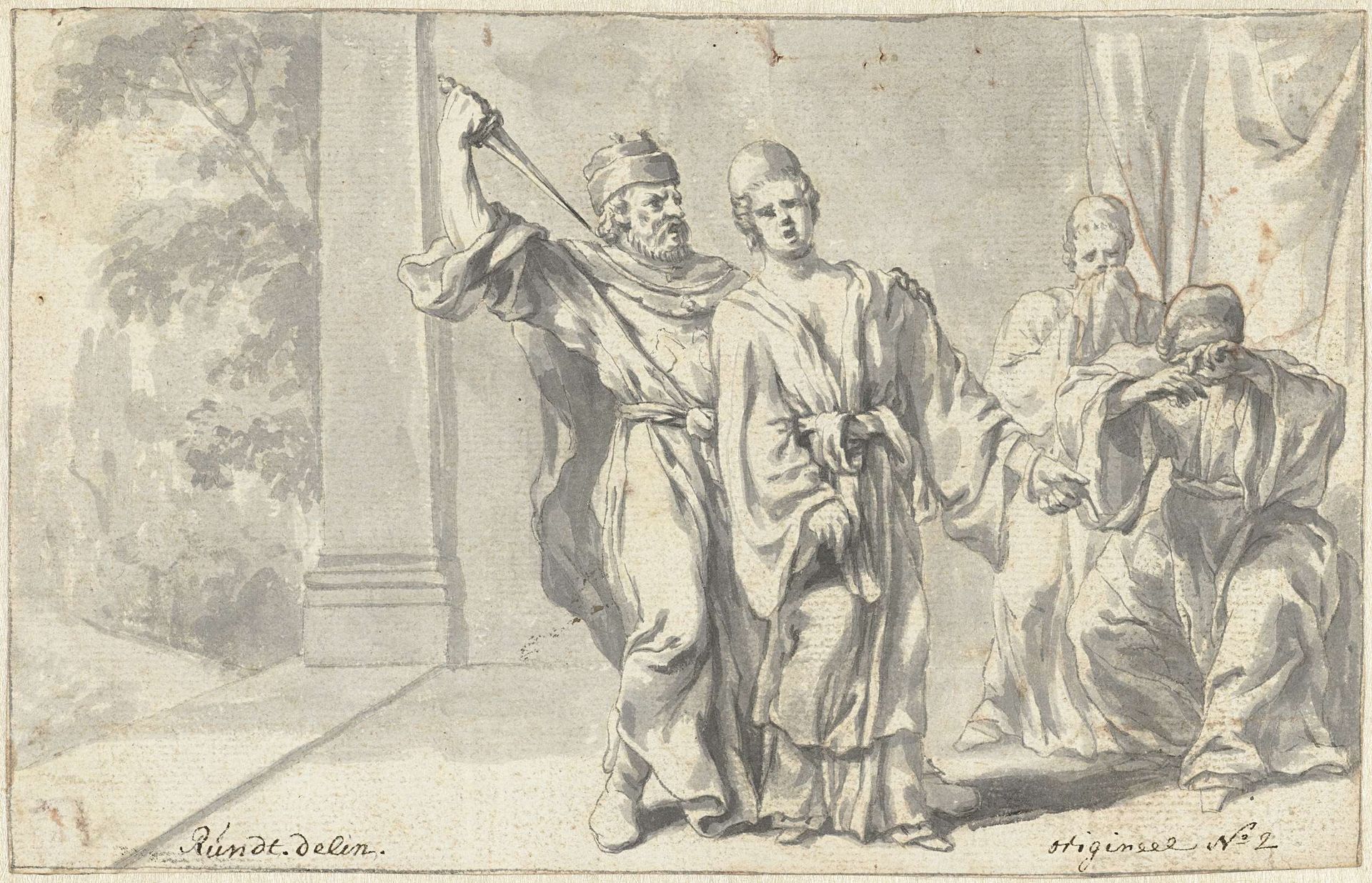 De Chinese keizer Zunchinius doodt zijn dochter by Hans Hinrich Rundt