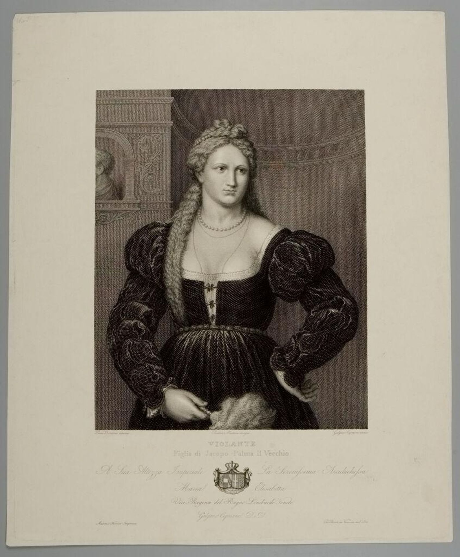 Violante, Daughter of Palma Vecchio by Galgano Cipriani