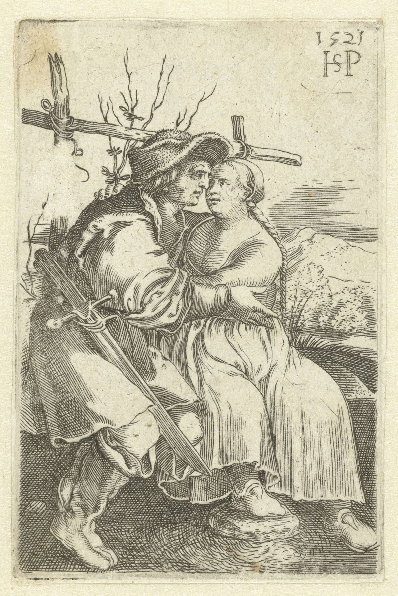 Boeren liefdespaar by Anonymous