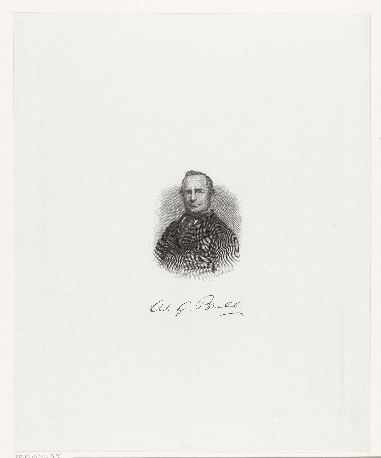 Portret van Willem Gerard Brill by Johannes Arnoldus Boland
