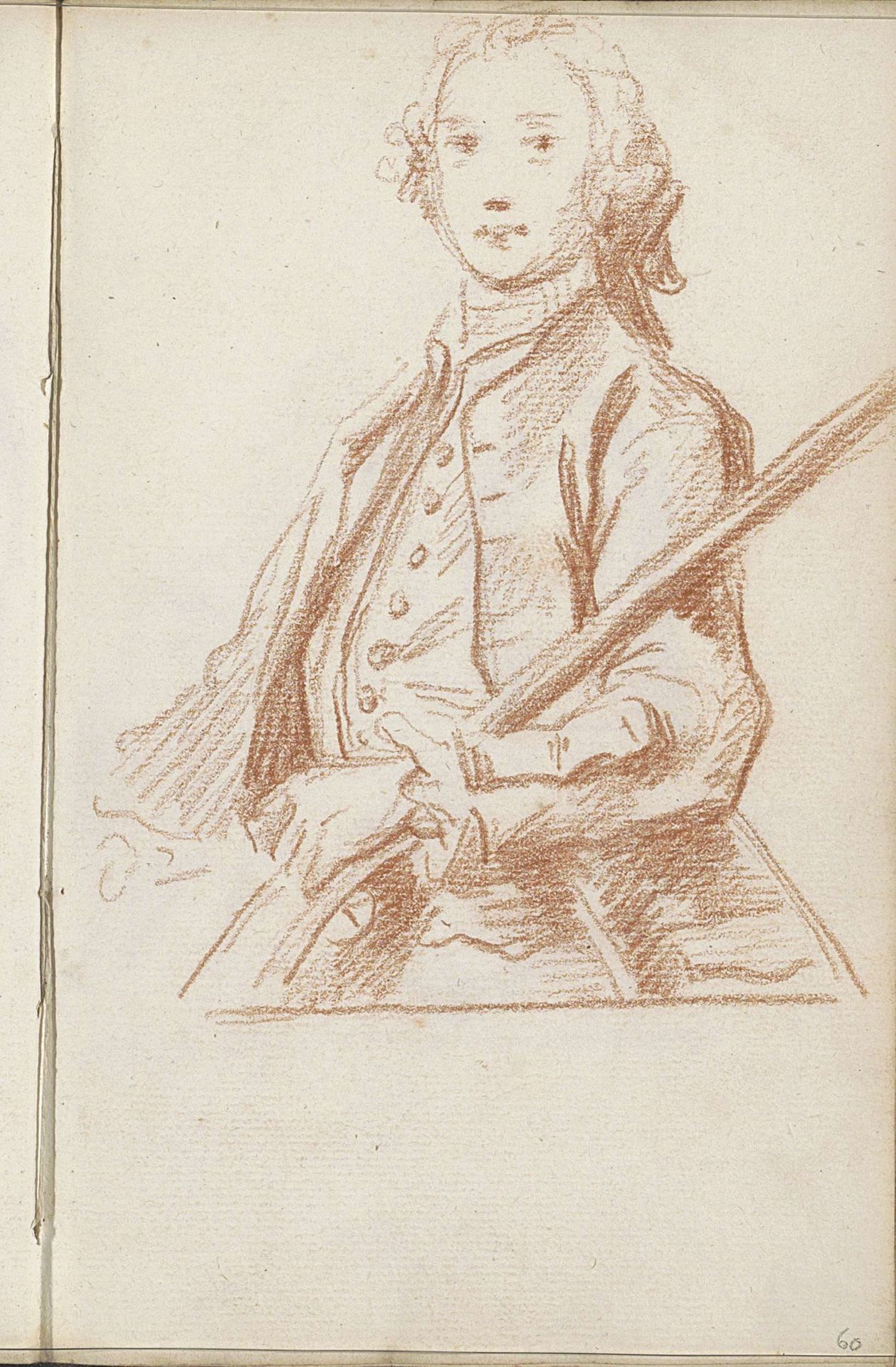 Staande man met geweer by Petrus Johannes van Reysschoot