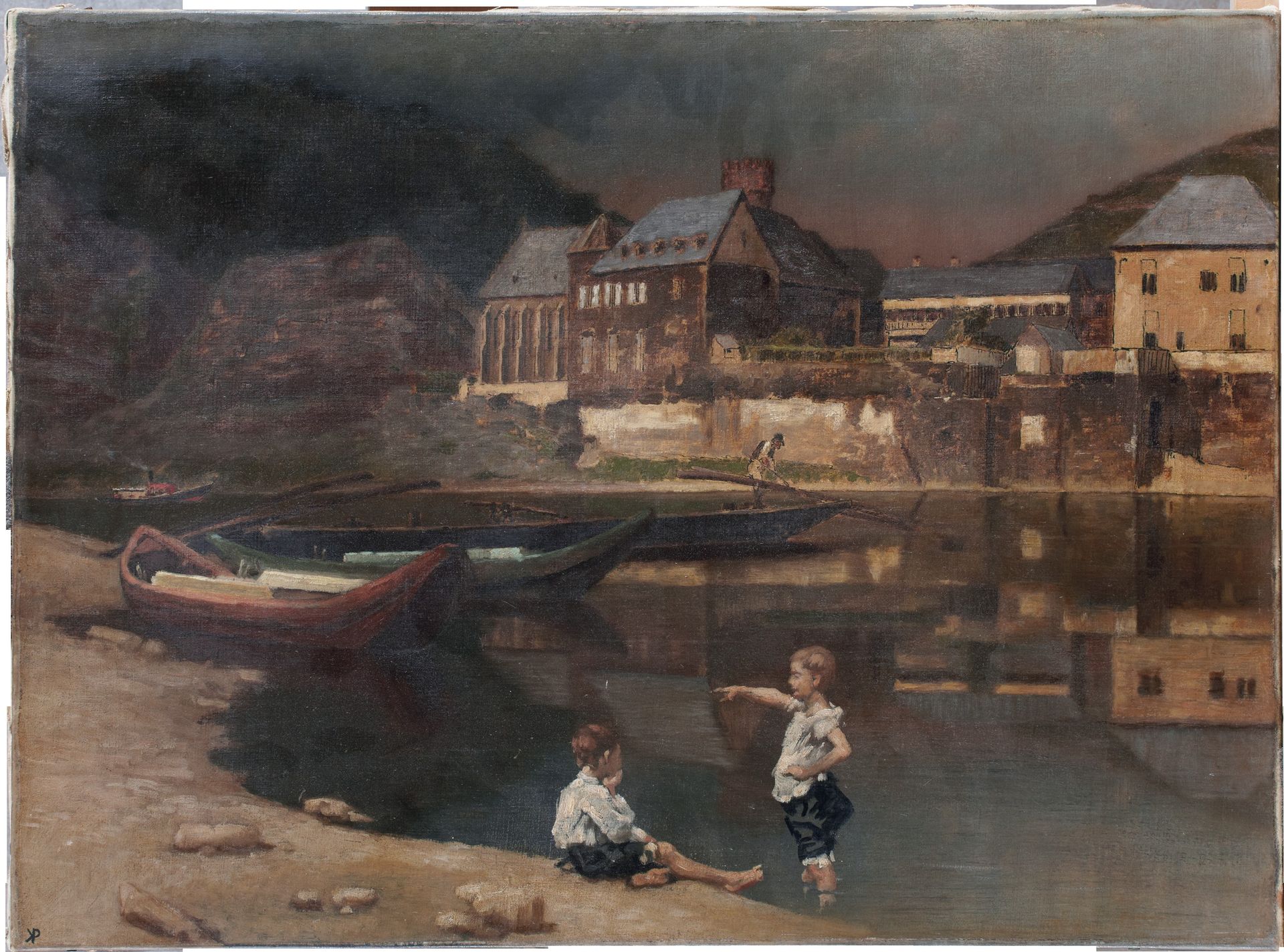 River Scenery by Karl von Pidoll