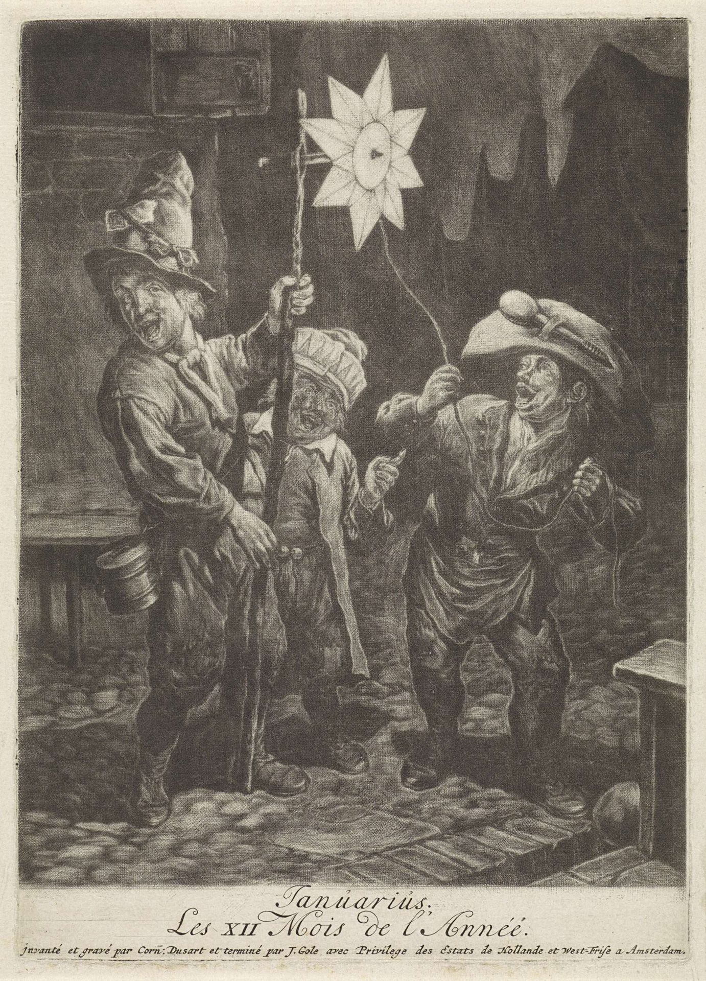 Januari by Cornelis Dusart