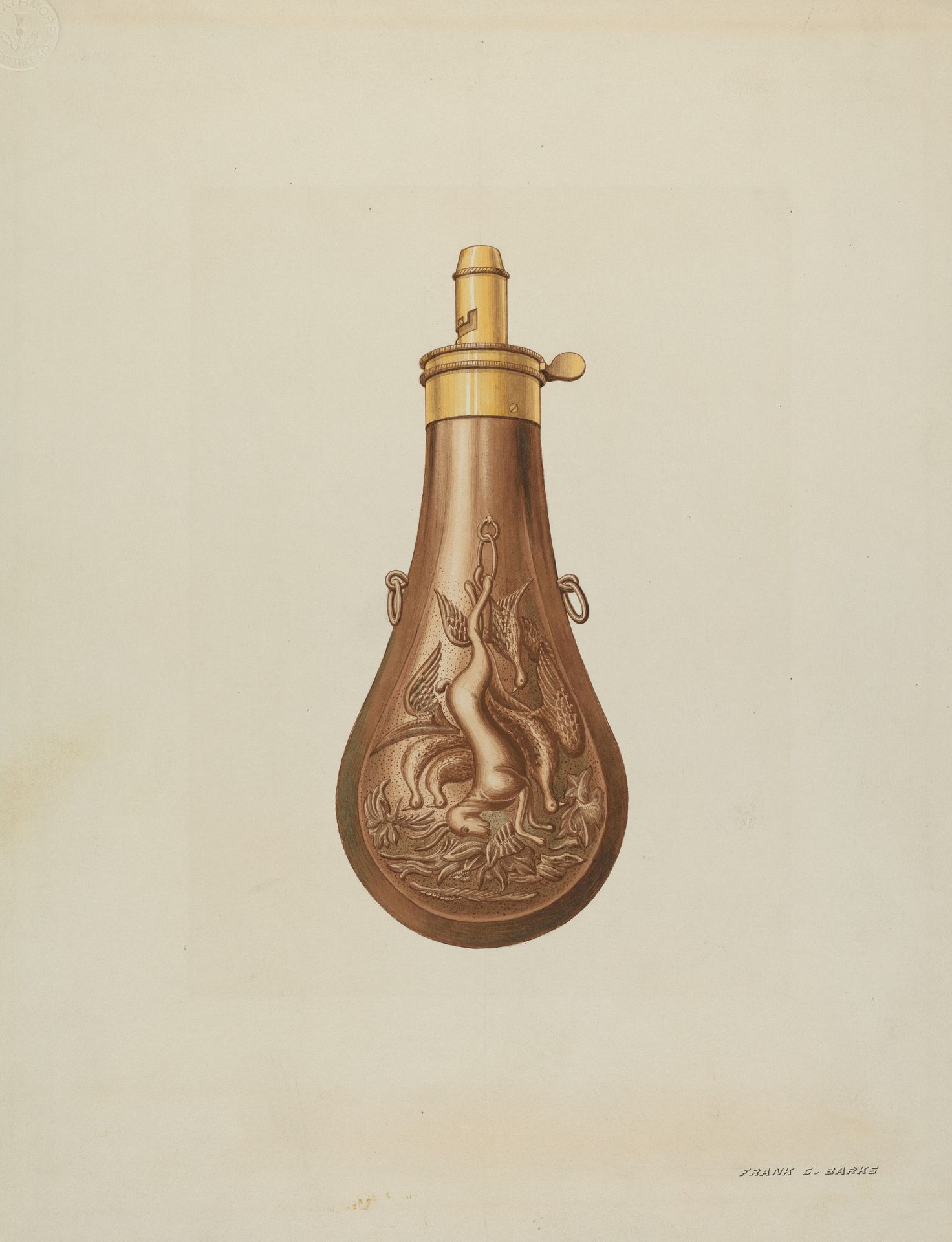 Powder Flask by Frank C. Barks