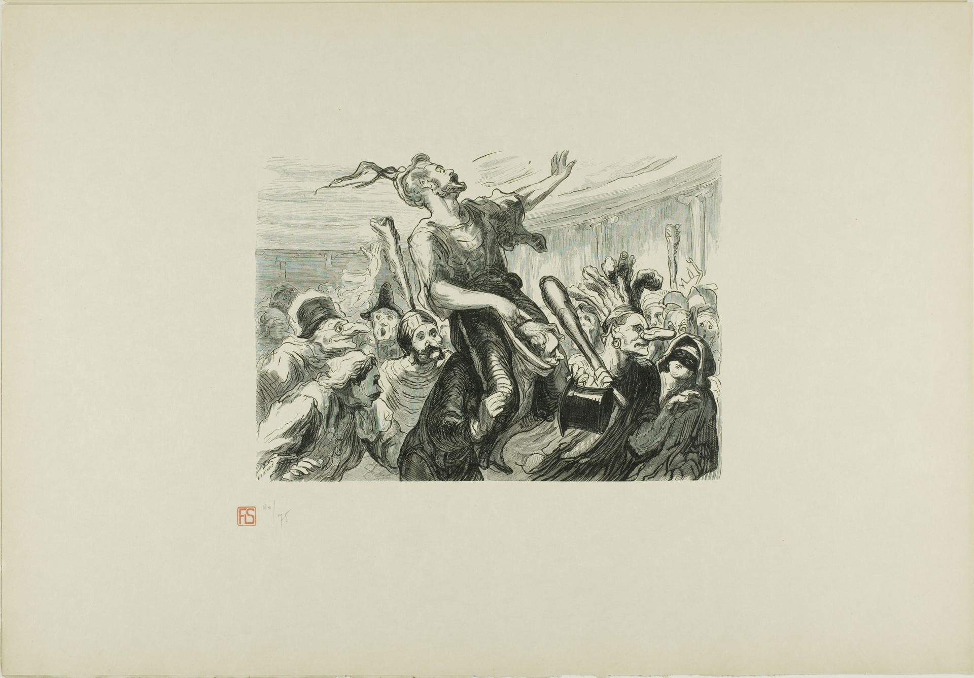 At the Opera Ball - Lent - Long live the smartly dressed crowd! by Etienne Carjat
