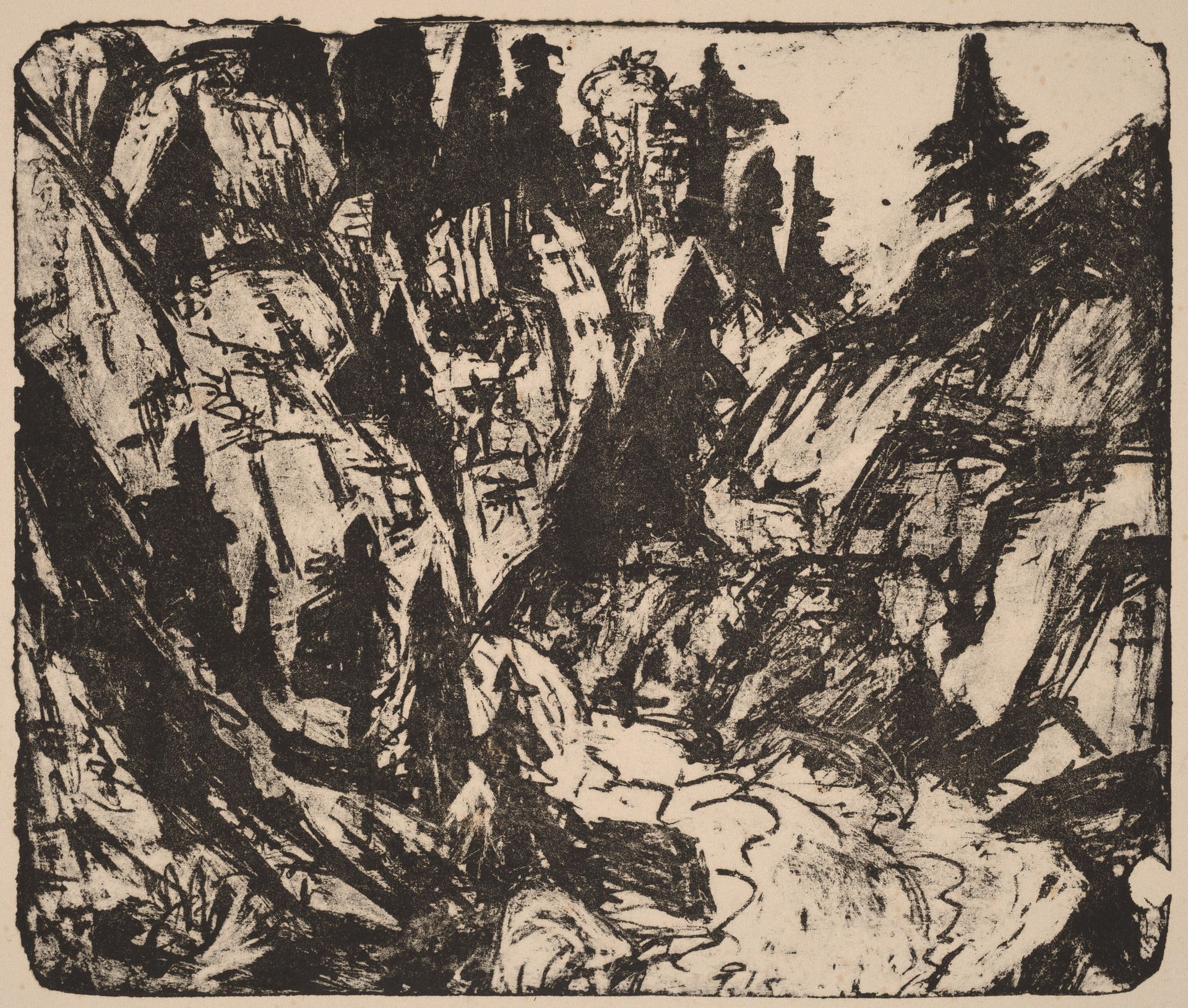 Rocky Stream by Ernst Ludwig Kirchner