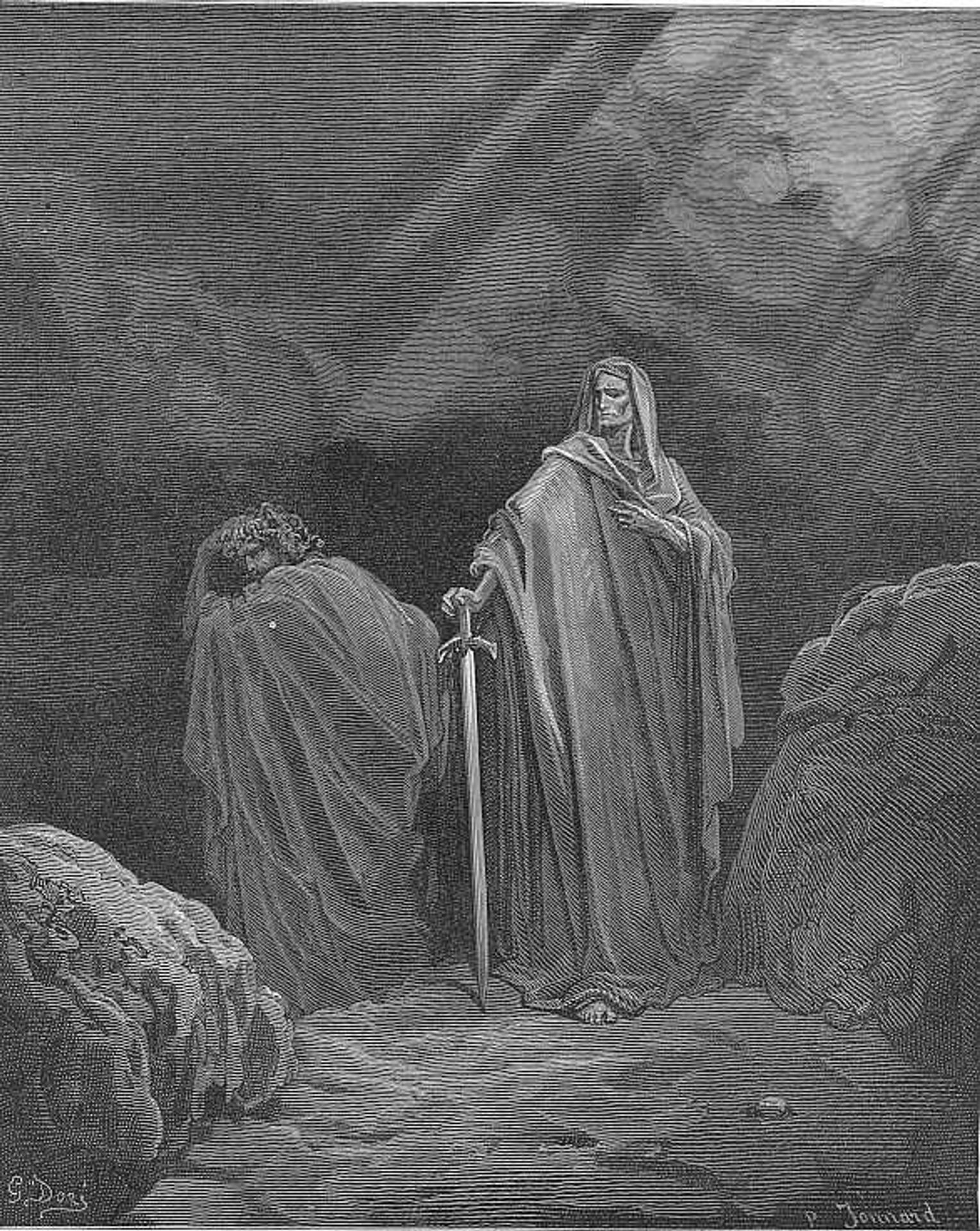 This said, they both betook them several ways by Gustave Dore