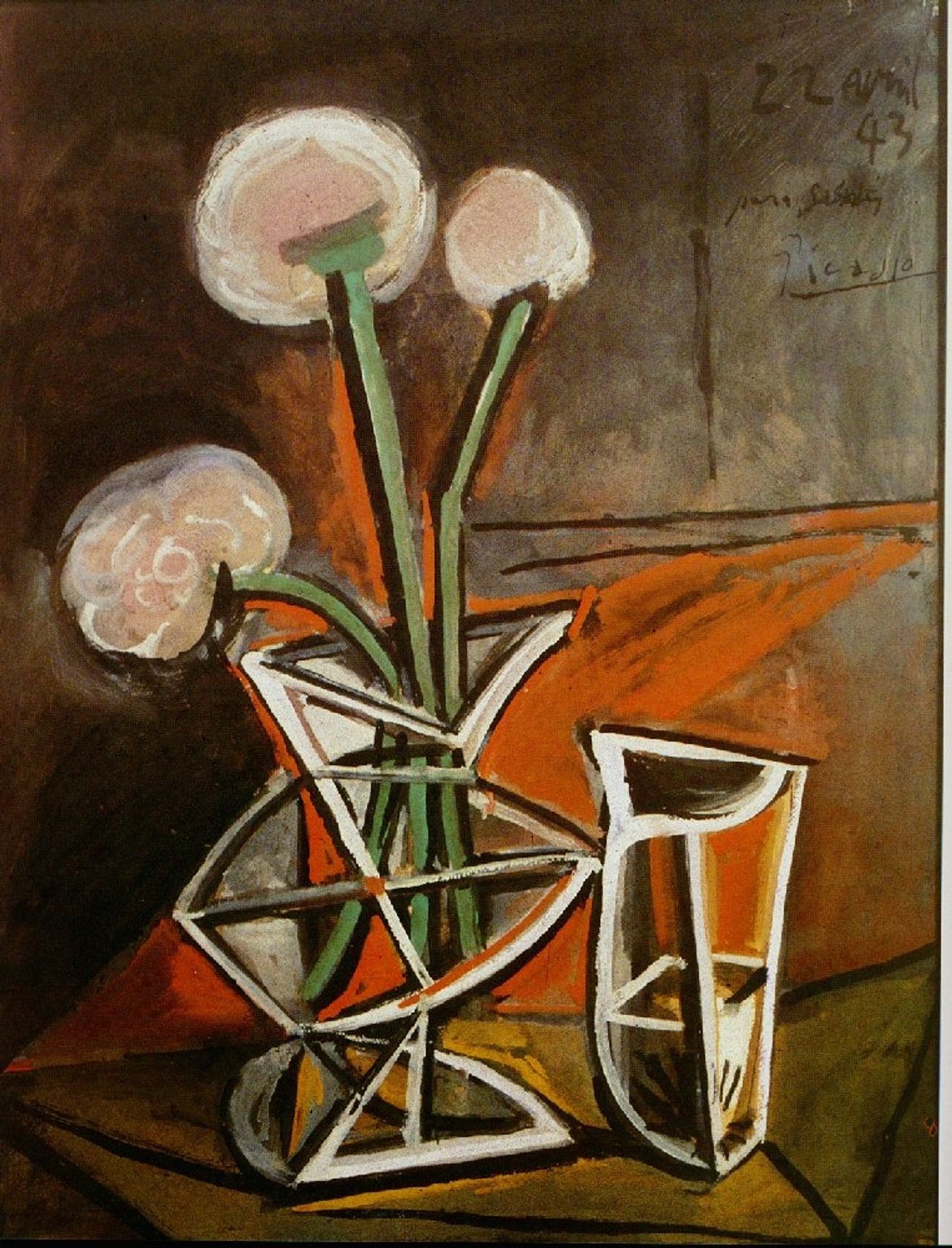 Vase with flowers by Pablo Picasso