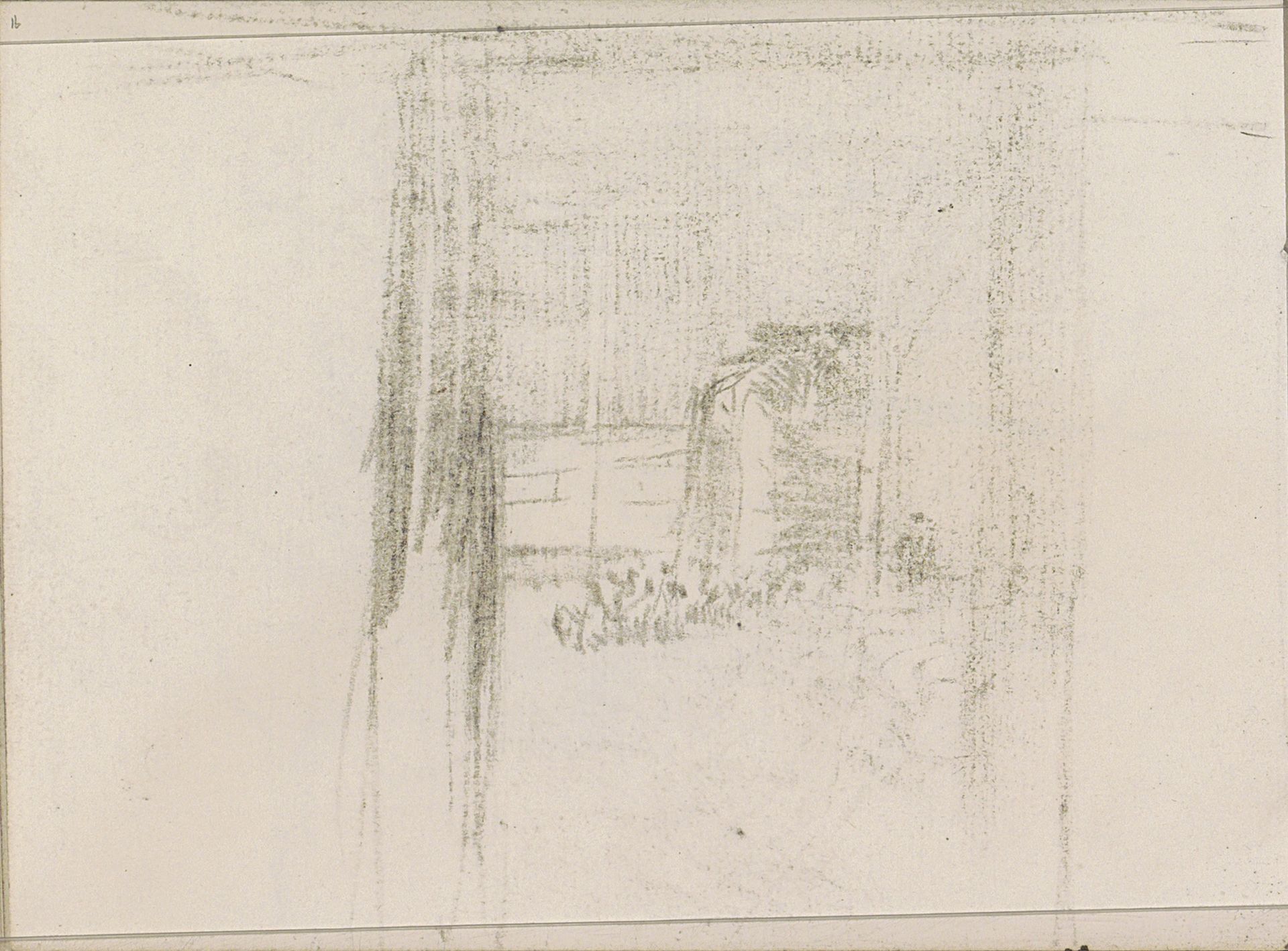 Abklatsch van de krijttekening op pagina 17 by Isaac Israels