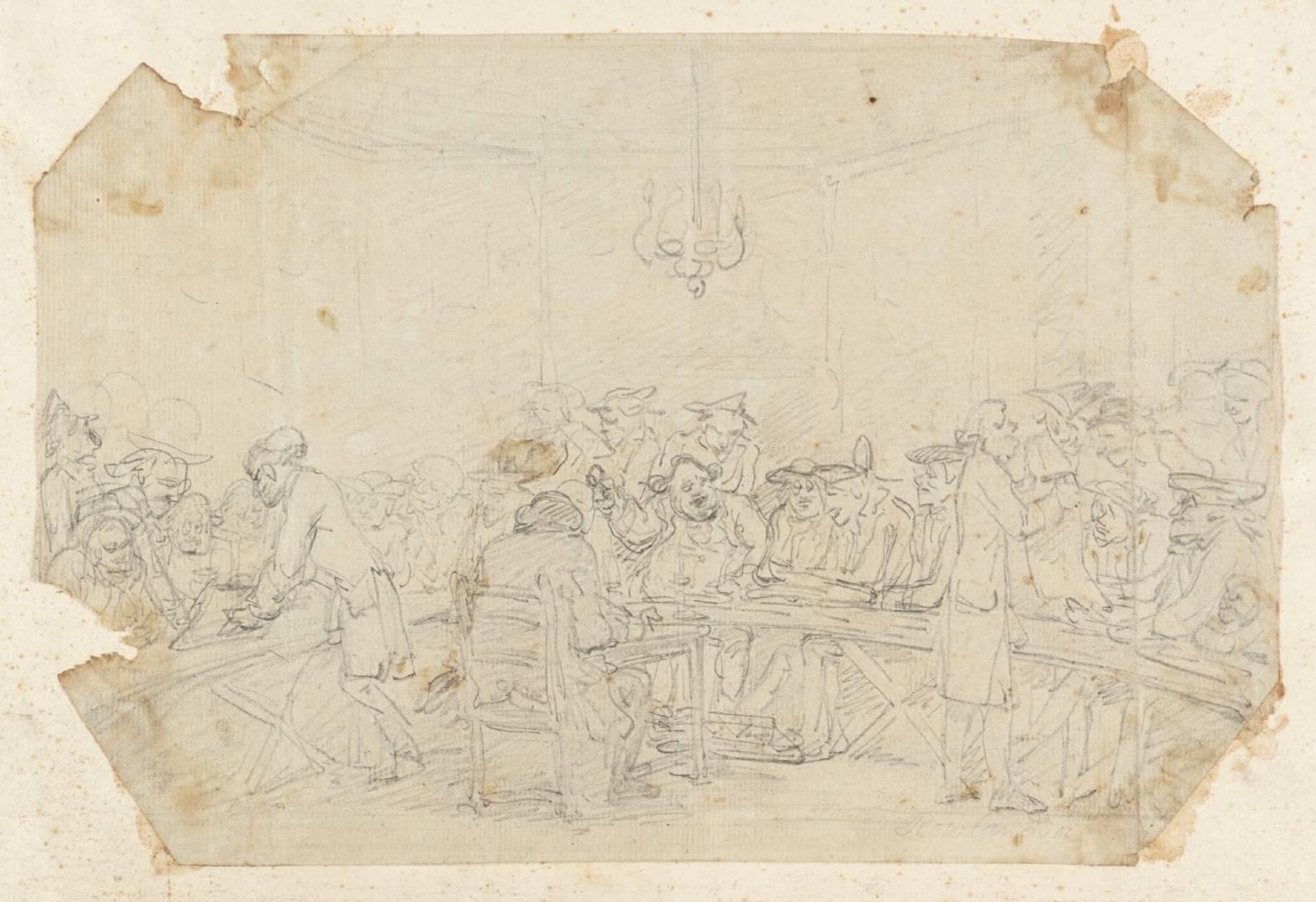 The Auction by Thomas Rowlandson