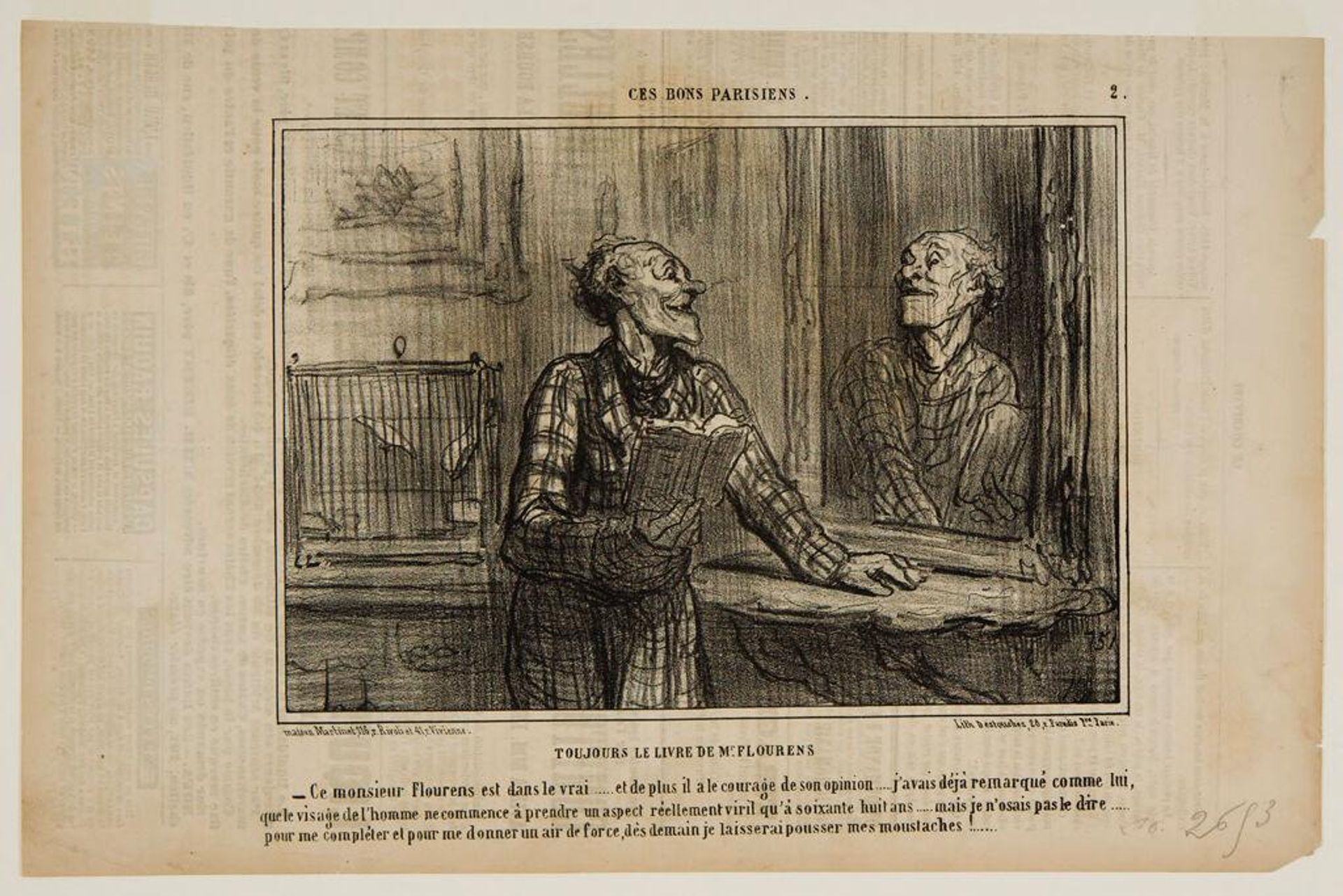 Always the Book of M. Flourens by Honoré Daumier