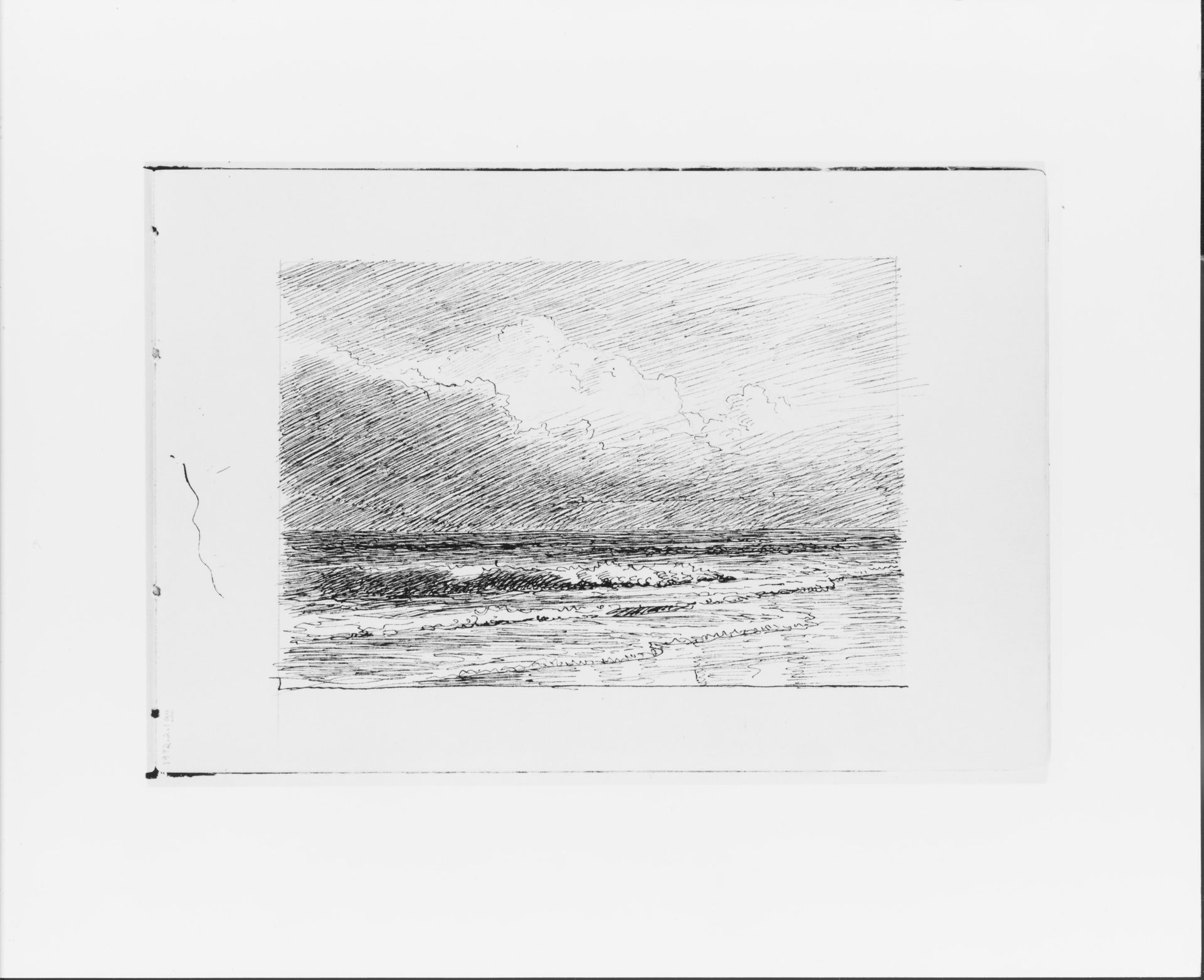 Seascape with an Approaching Storm (from Sketchbook VII) by William Trost Richards