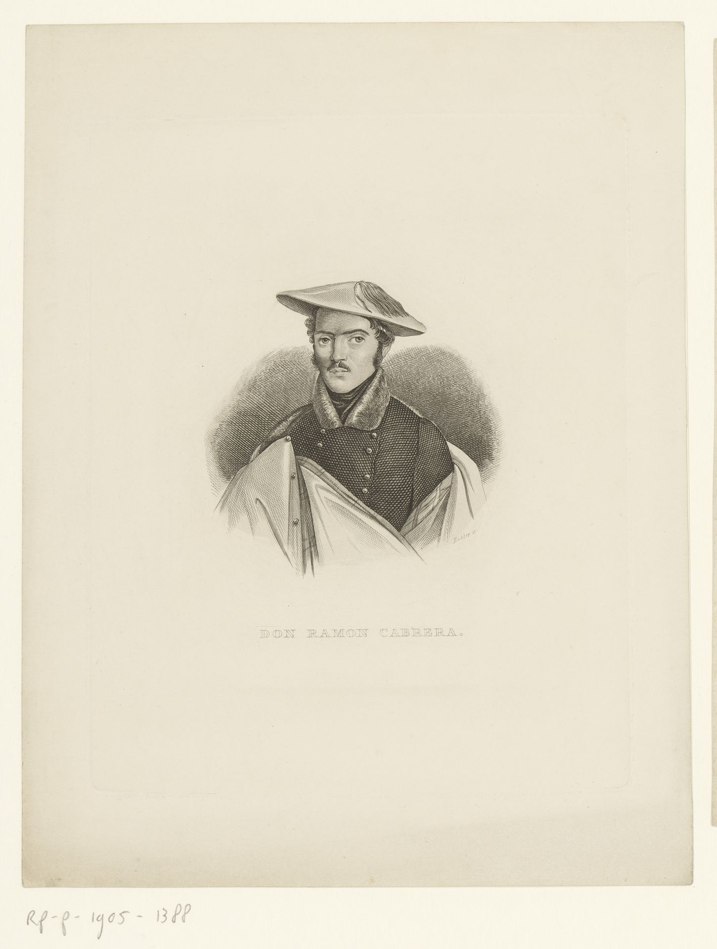 Portret van Ramón Cabrera y Griñó by F. Richter