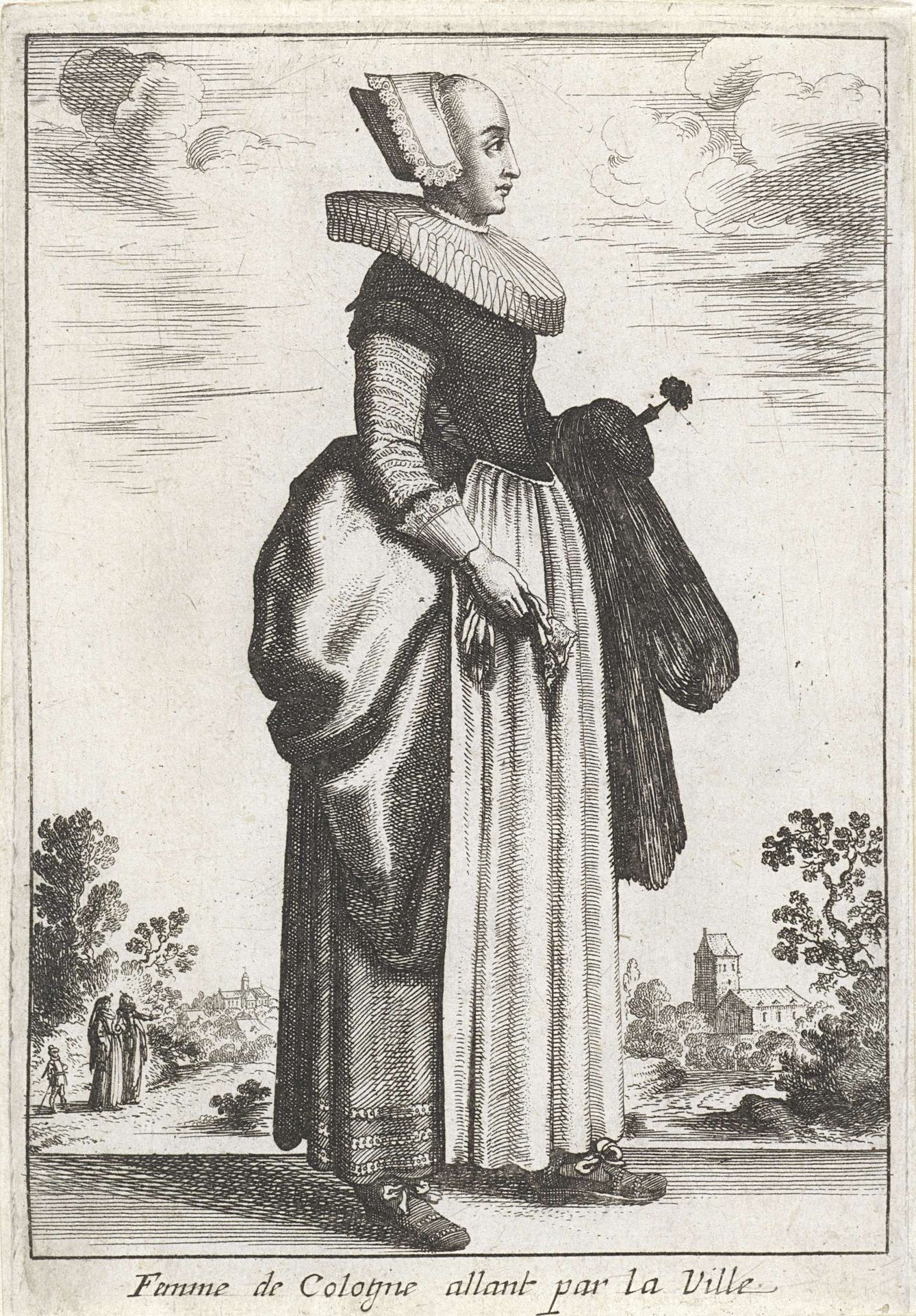 Femme de Cologne allant par la Ville by Anonymous