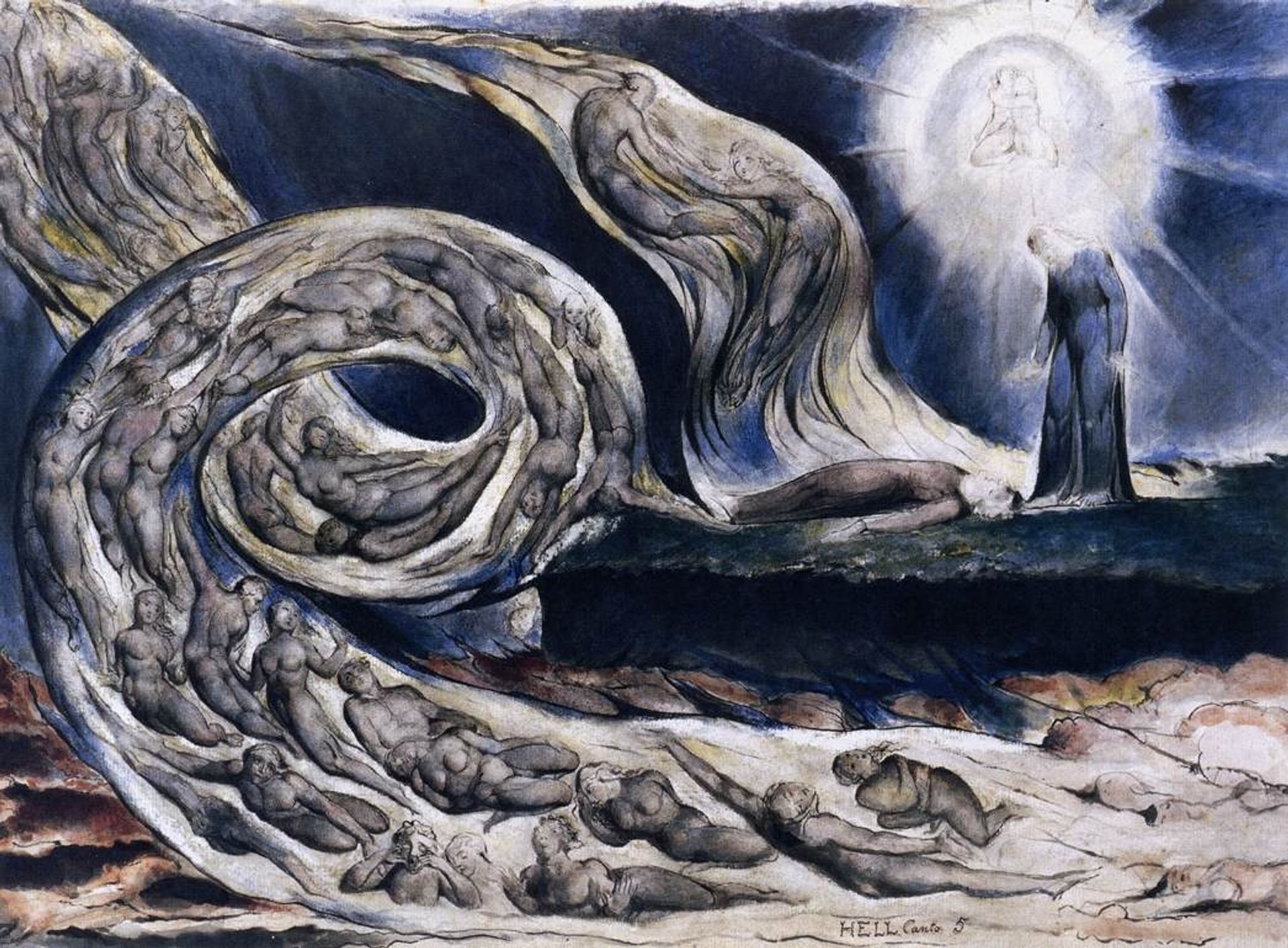 The Lovers Whirlwind by William Blake