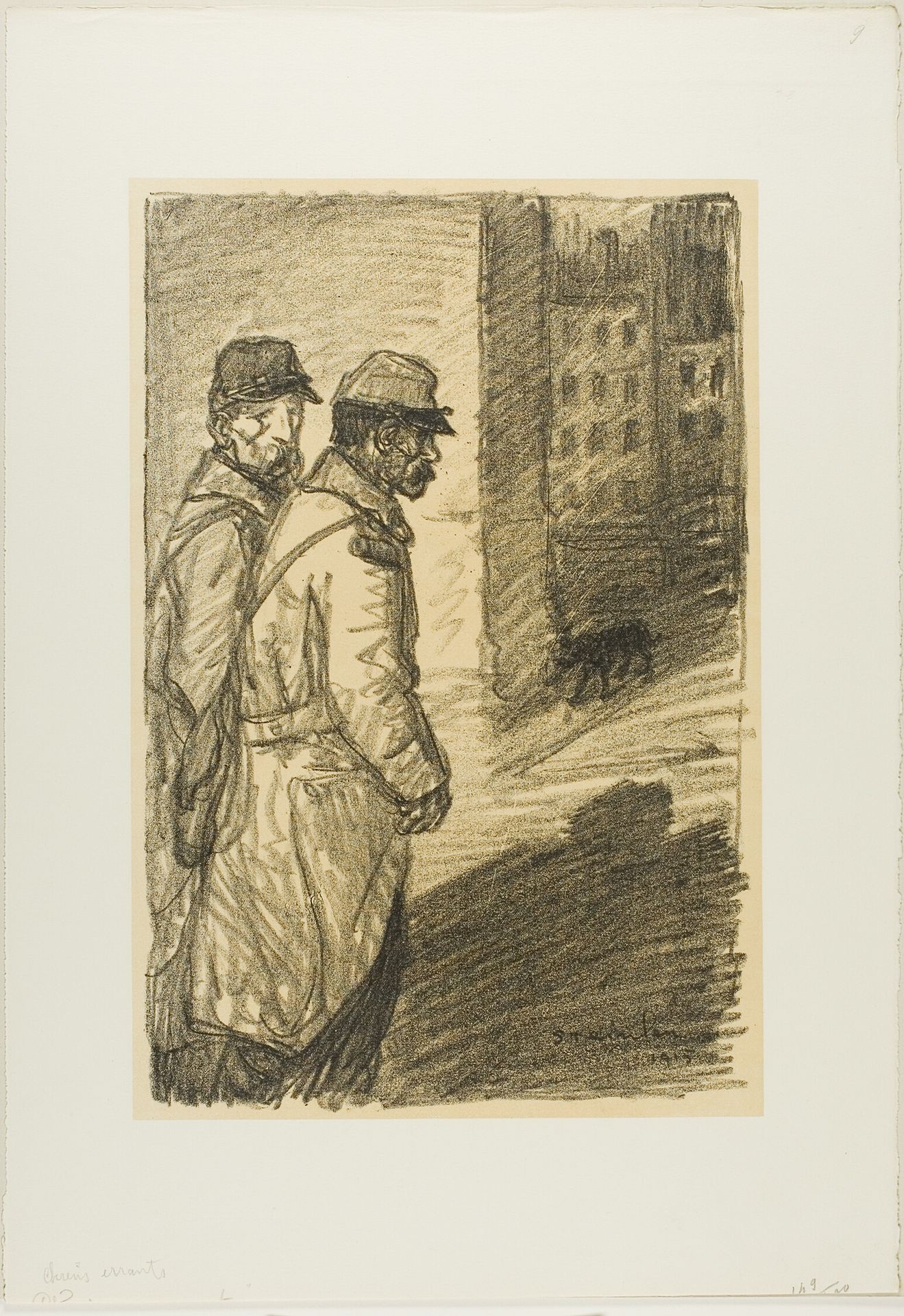 Errant dogs by Théophile Alexandre Steinlen
