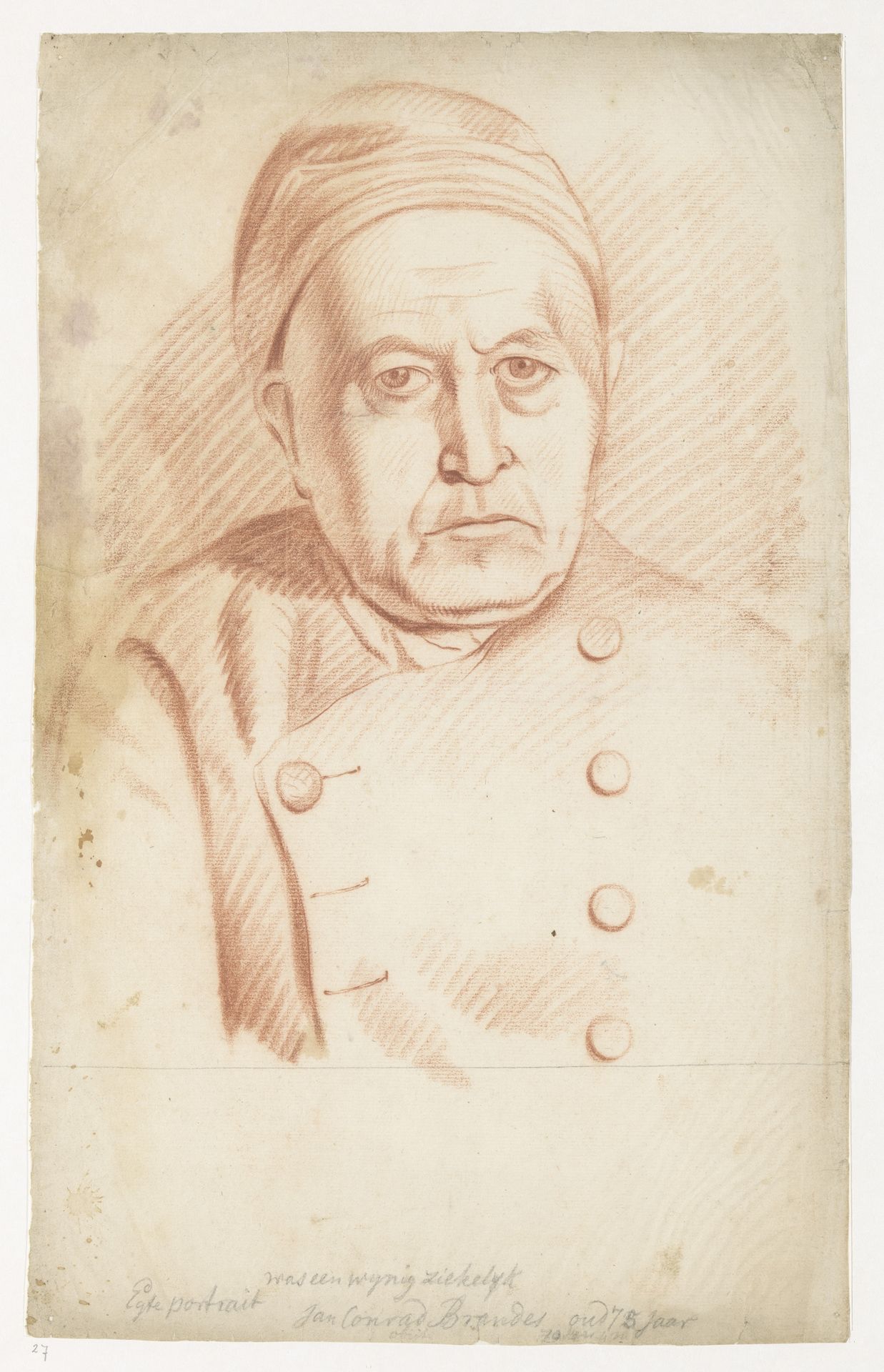 Portret van Jan Conrad Brandes by Jan Brandes