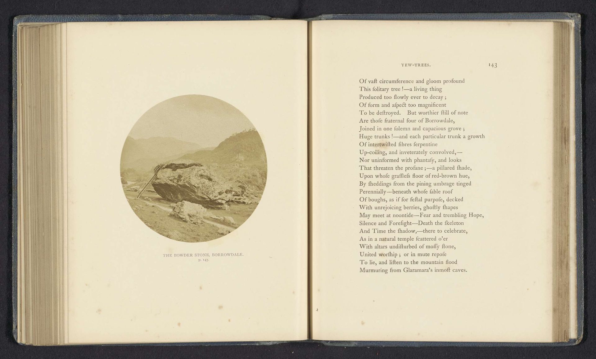 The Bowder Stone, Borrowdale by Thomas Ogle