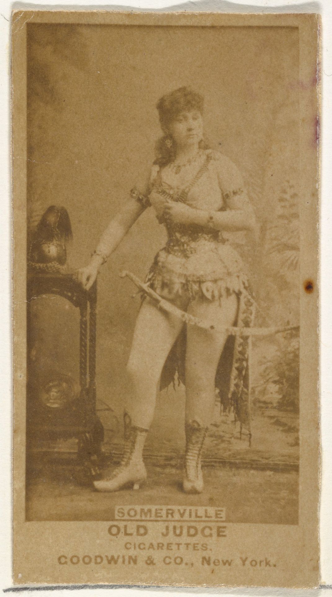 Annie Somerville, from the Actors and Actresses series (N171) for Old Judge Cigarettes by Goodwin & Company