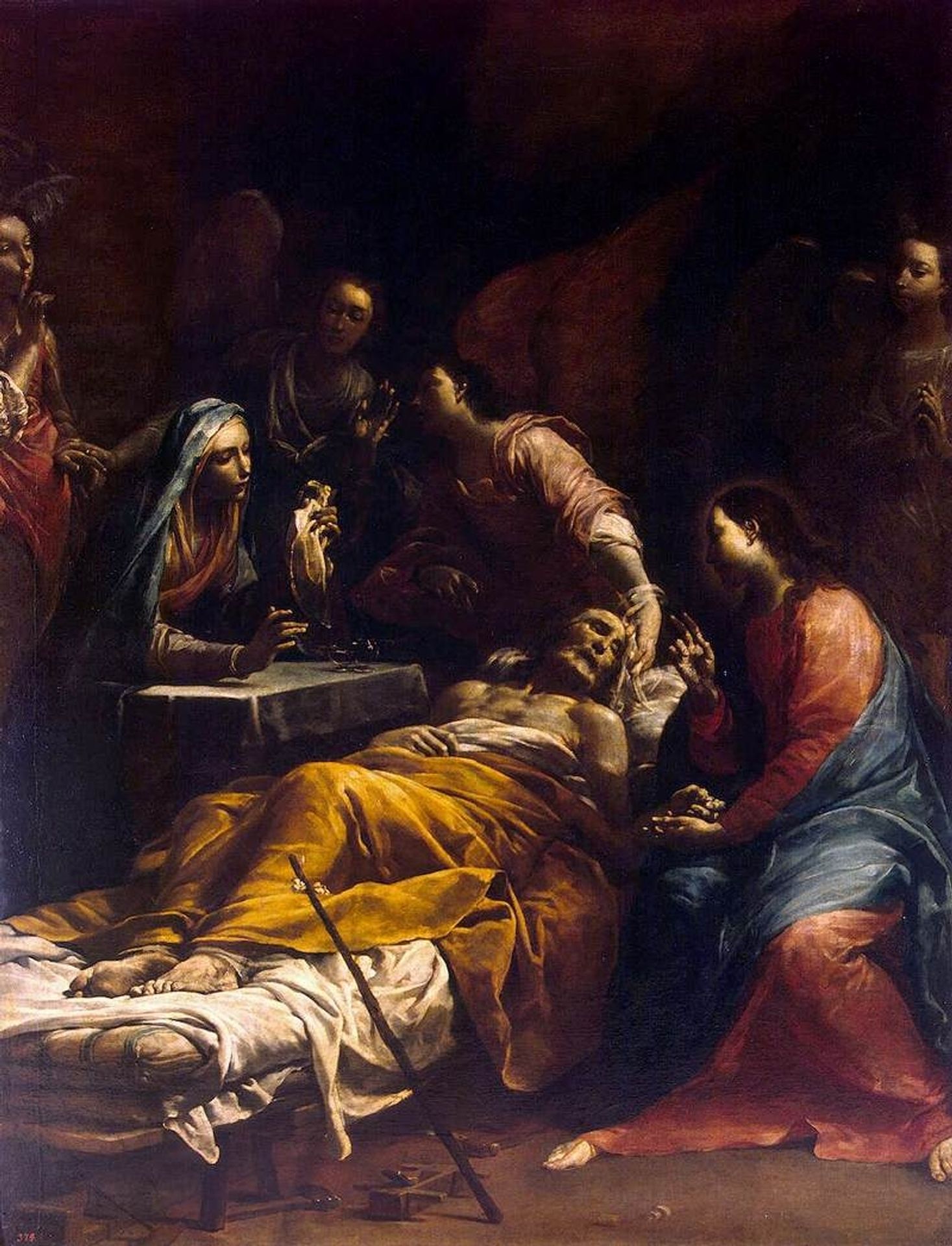 Death of Saint Joseph by Giuseppe Maria Crespi