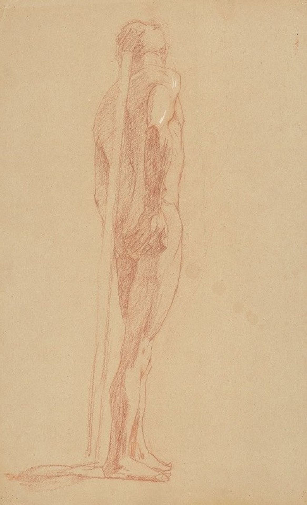 Study of the male nude by Jozef Hanula