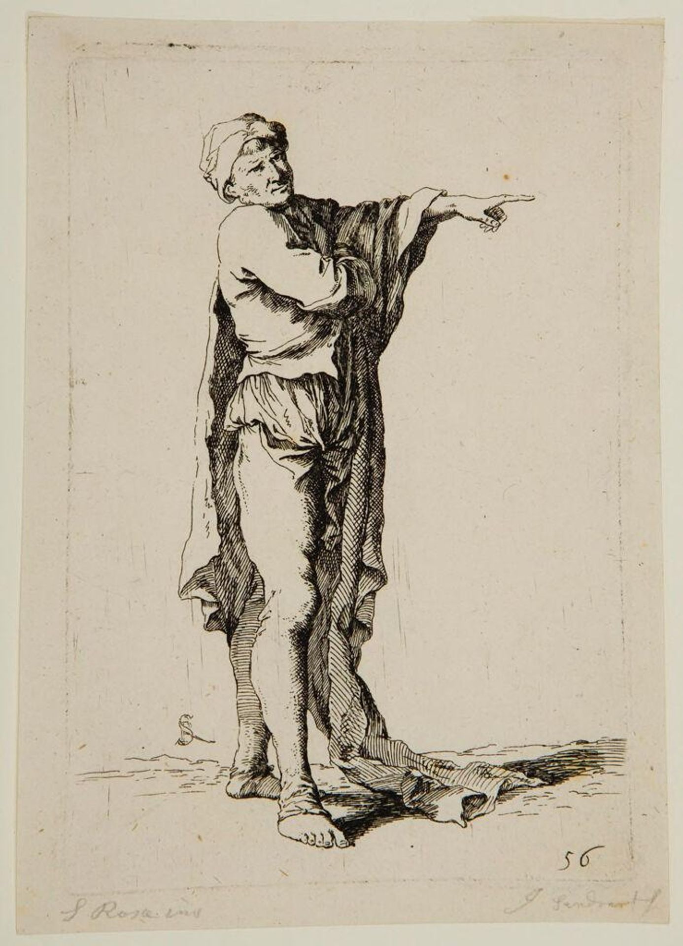 Copy after the Figurine by Salvator Rosa
