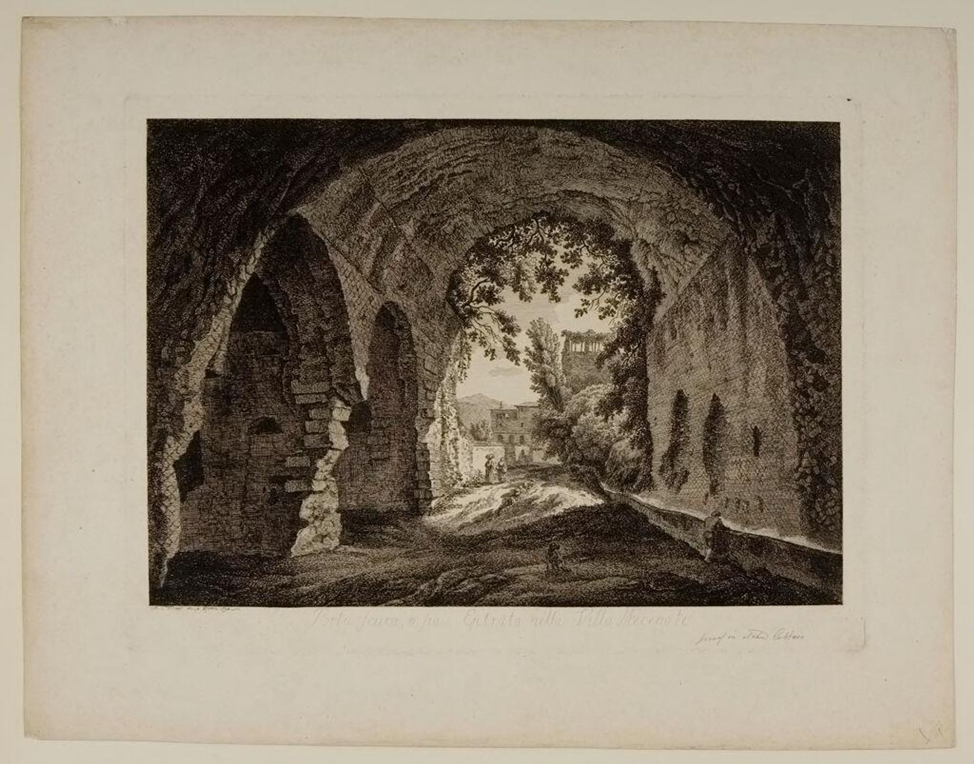 Entrance to the Villa Mecenate by Albert Christoph Dies