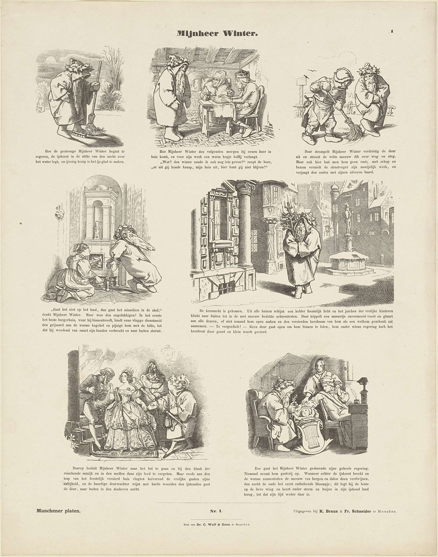 Mijnheer Winter by Moritz von Schwind