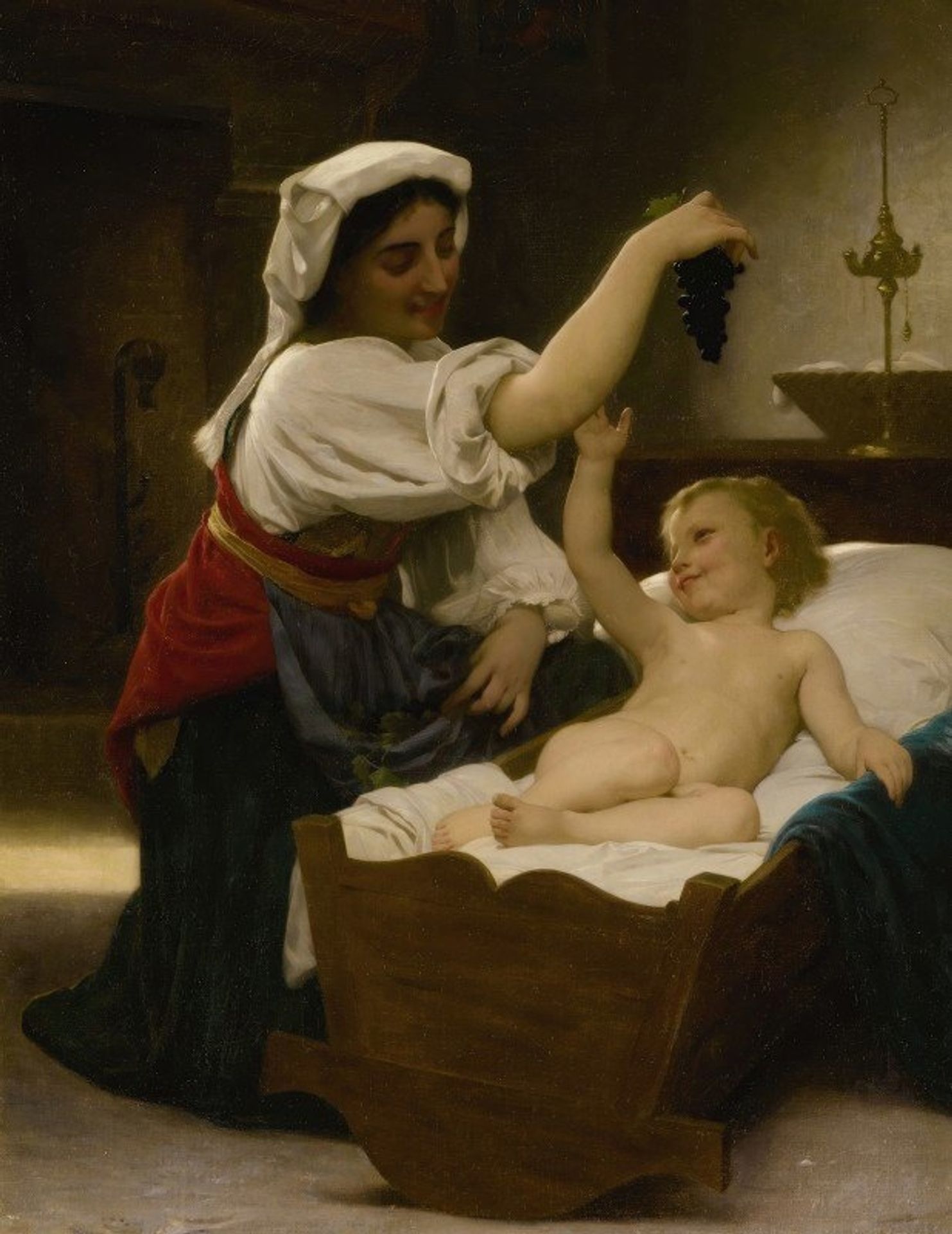 La Grappe De Raisin by William Bouguereau