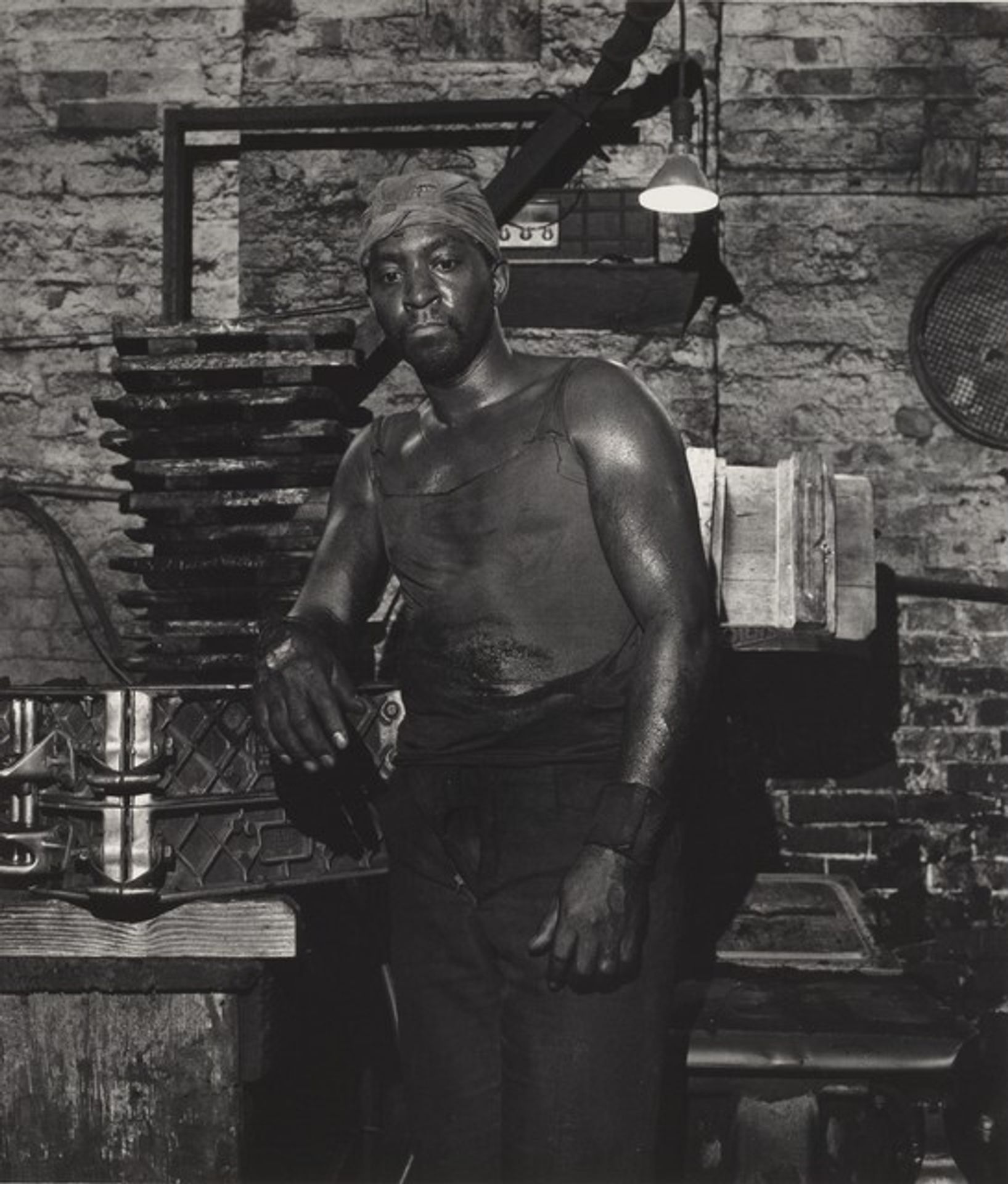James Mathis, Amherst Foundry (Working People series) by Milton Rogovin