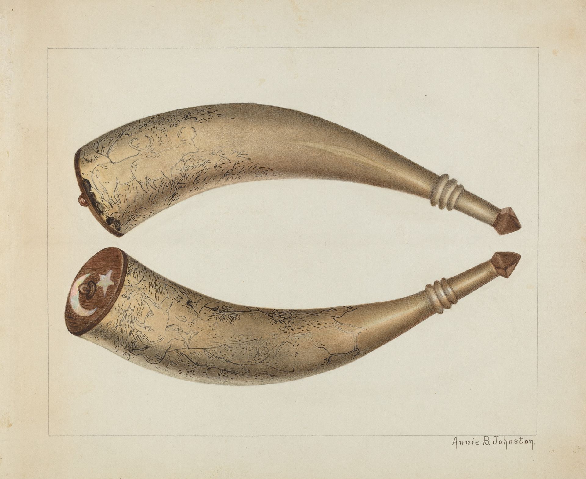 Powder Horn by Annie B. Johnston