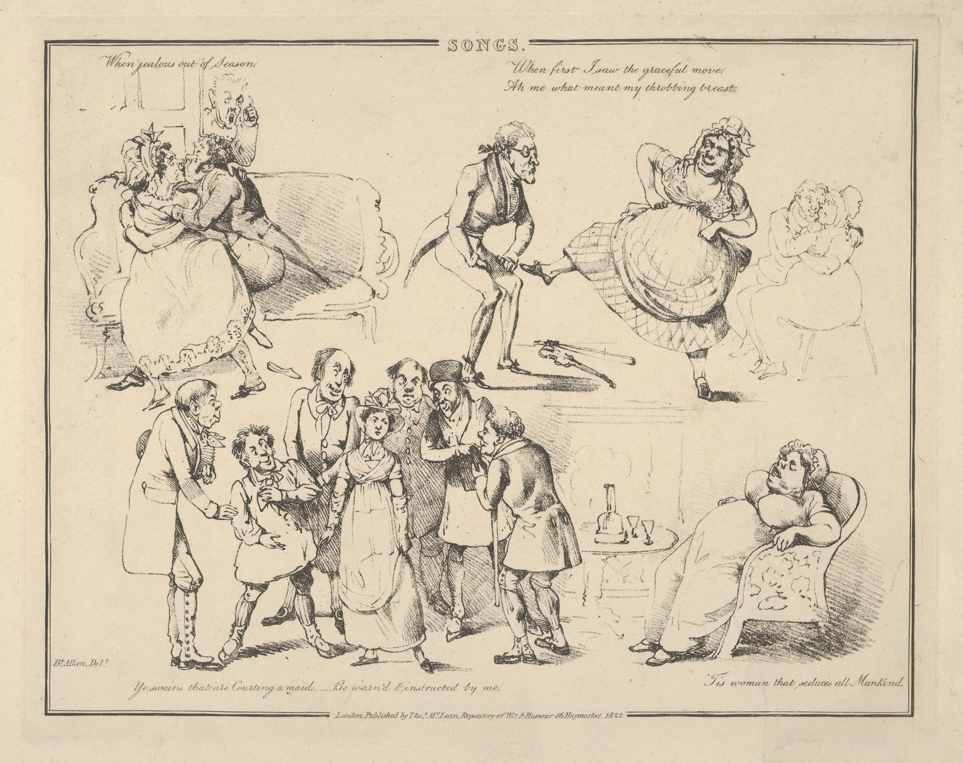 Songs: "When jealous out of Season..." by Henry Thomas Alken